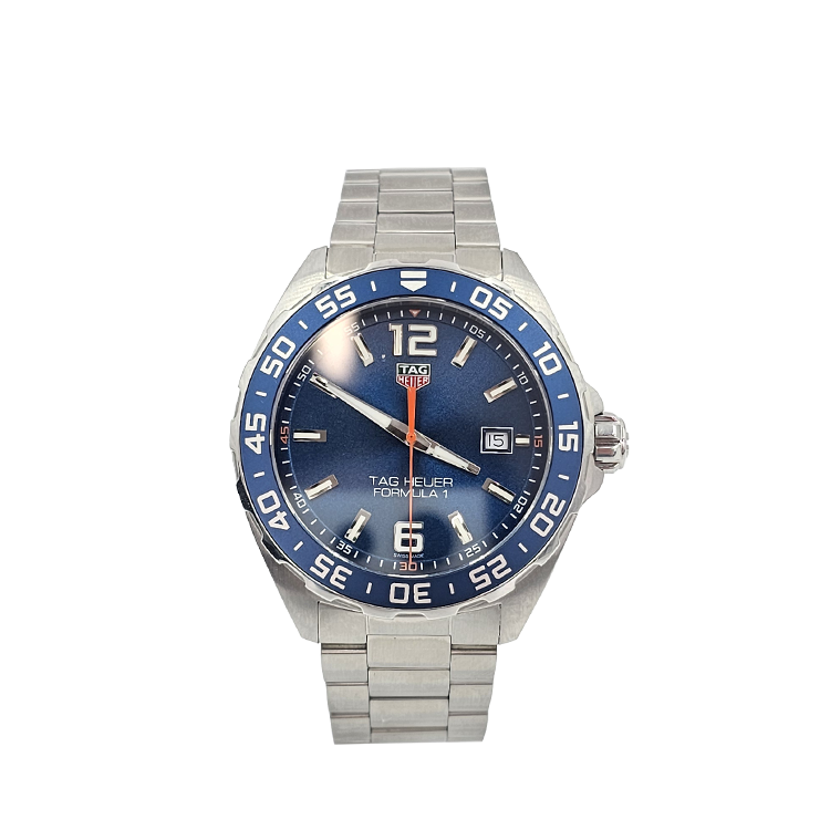 태그호이어 포뮬러1 데이트 스틸 쿼츠 시계 43mm 5552