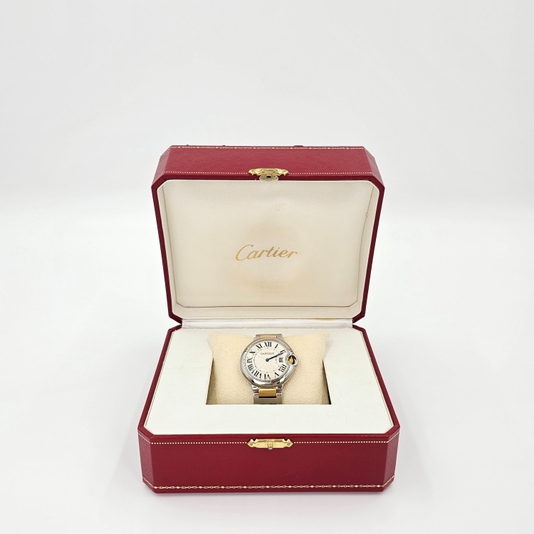 까르띠에 발롱블루 콤비 쿼츠 시계 36mm 5622