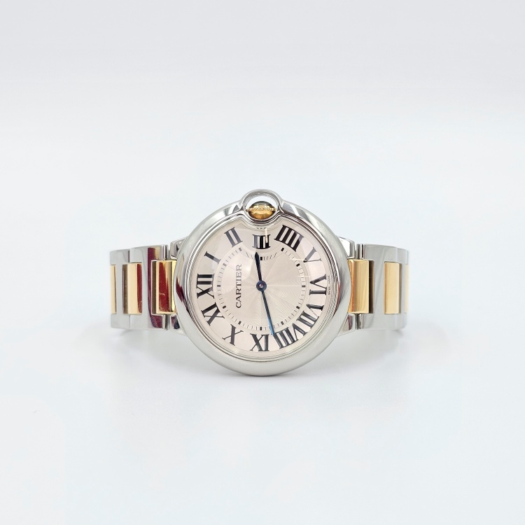 까르띠에 발롱블루 콤비 쿼츠 시계 36mm 5622