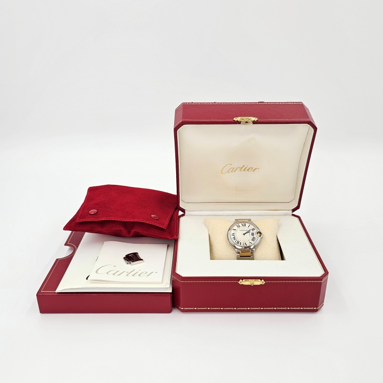 까르띠에 발롱블루 콤비 쿼츠 시계 36mm 5622