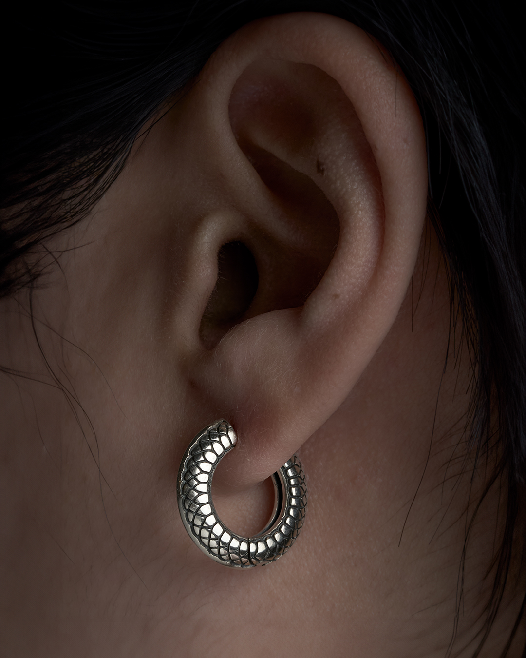 Snake EarringㆍSilver 925