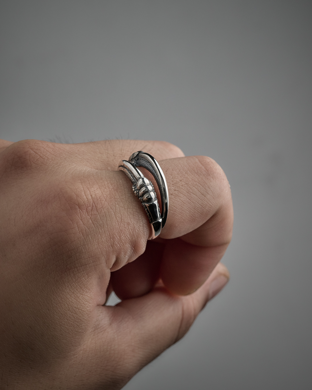 Raven Claw Ring (Dual)ㆍSilver