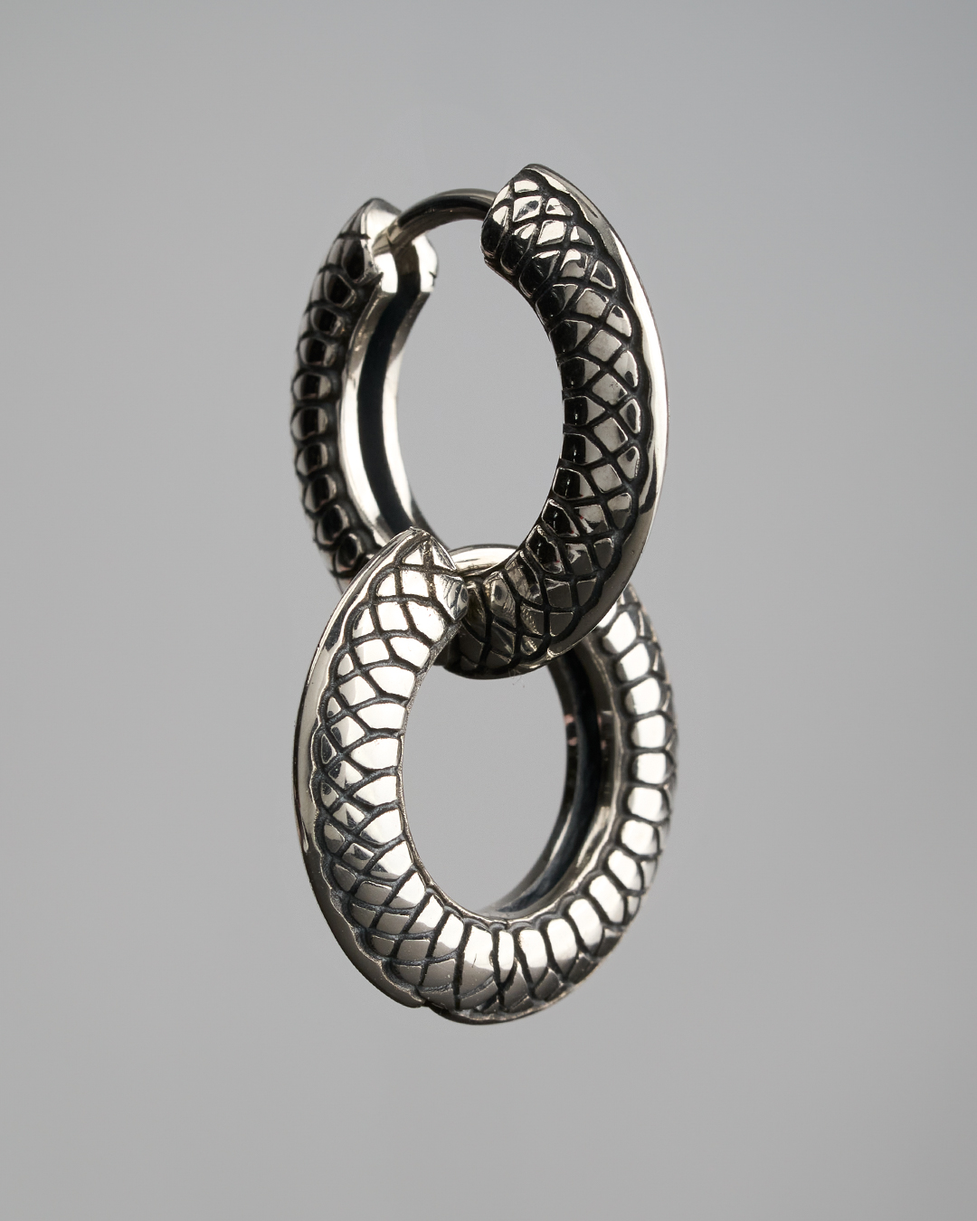 Snake EarringㆍSilver 925