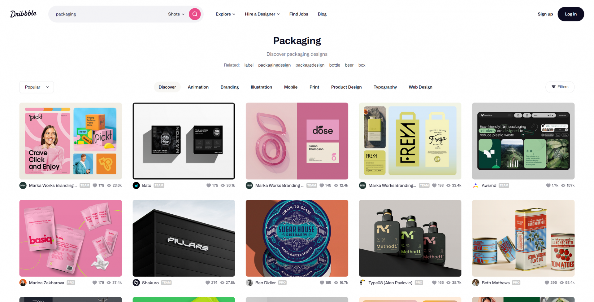 디자인 사이트, 브랜드 키트, 디자인 레퍼런스, 패키지 디자인