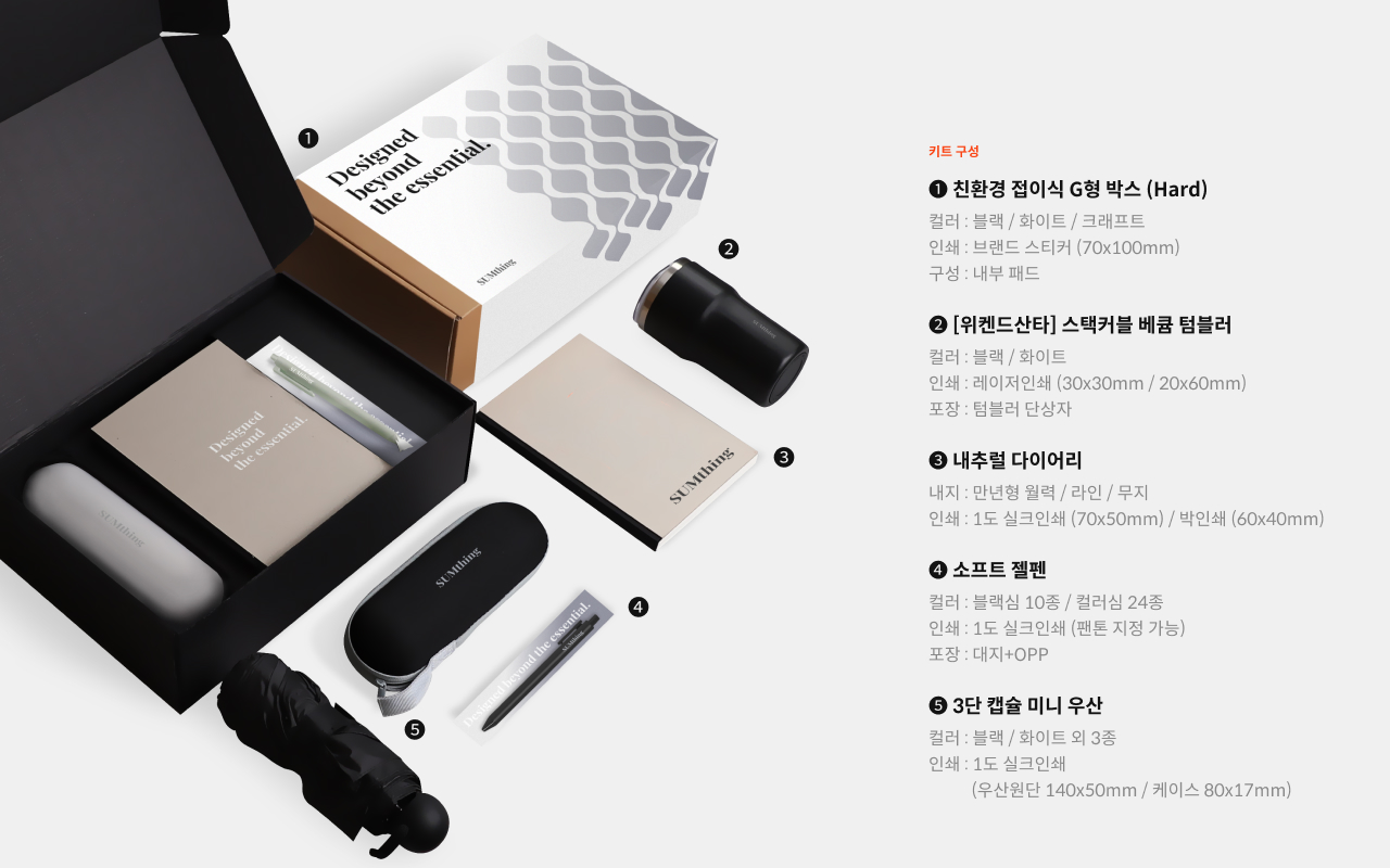 웰컴키트 구성, 회사 선물, 신입사원 선물, 직원 선물 추천, 회사 기념품