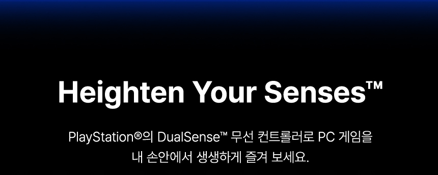 DualSense™ 무선 컨트롤러 - 미드 나이트 블랙