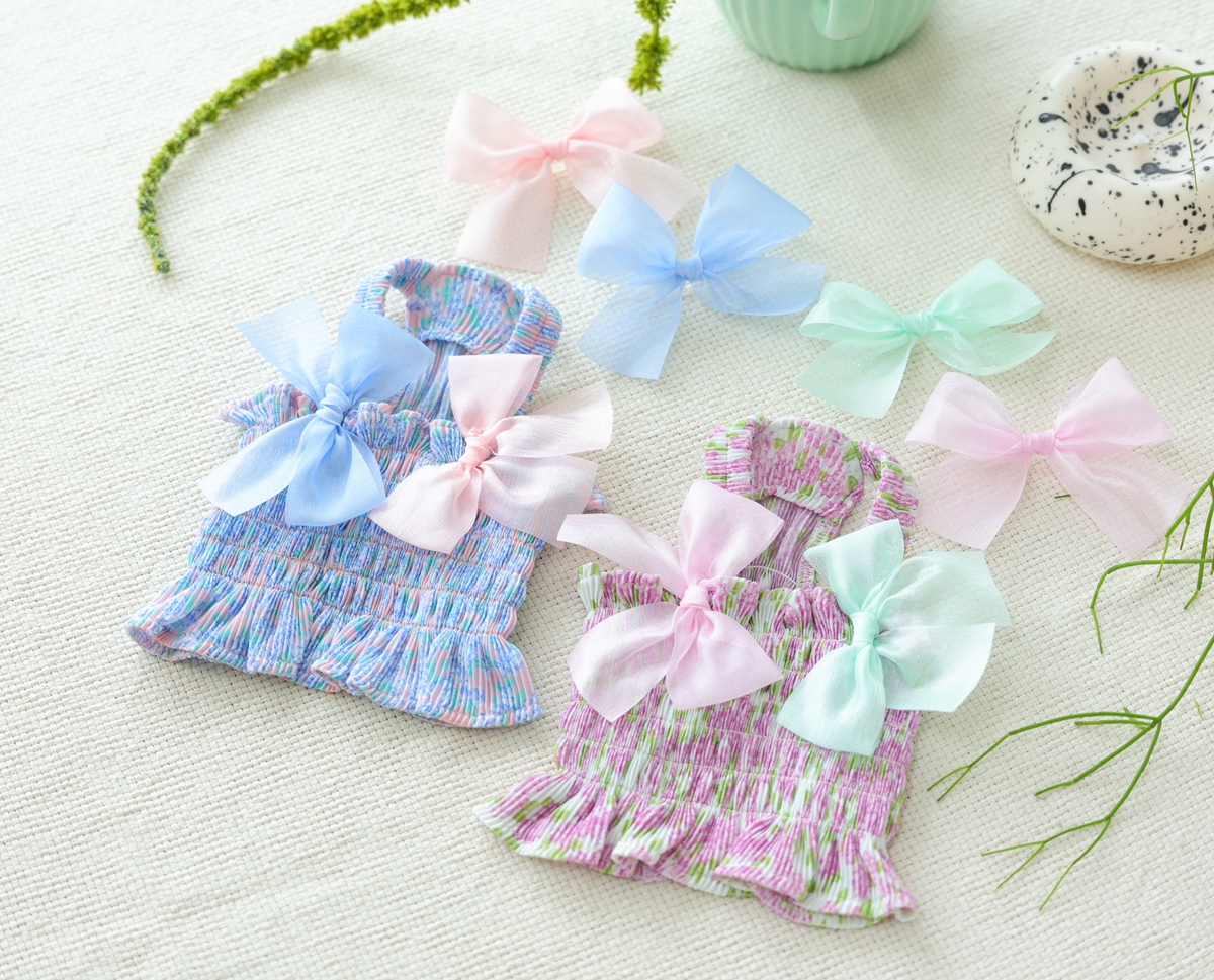 Flower Smocking Dress -Purple