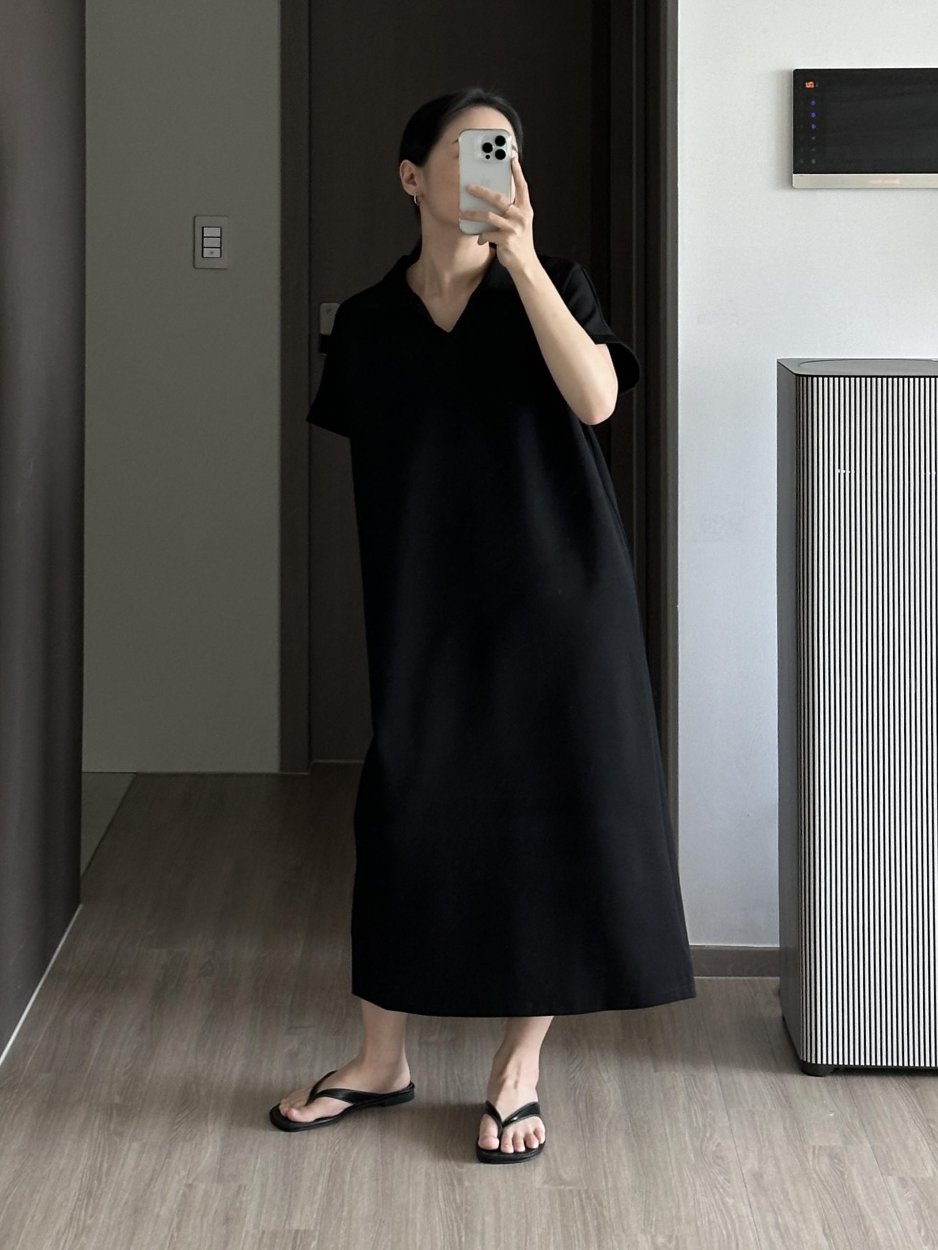 로먼 카라 원피스 | 4 COLOR (원단 재직중 1~2주 소요)