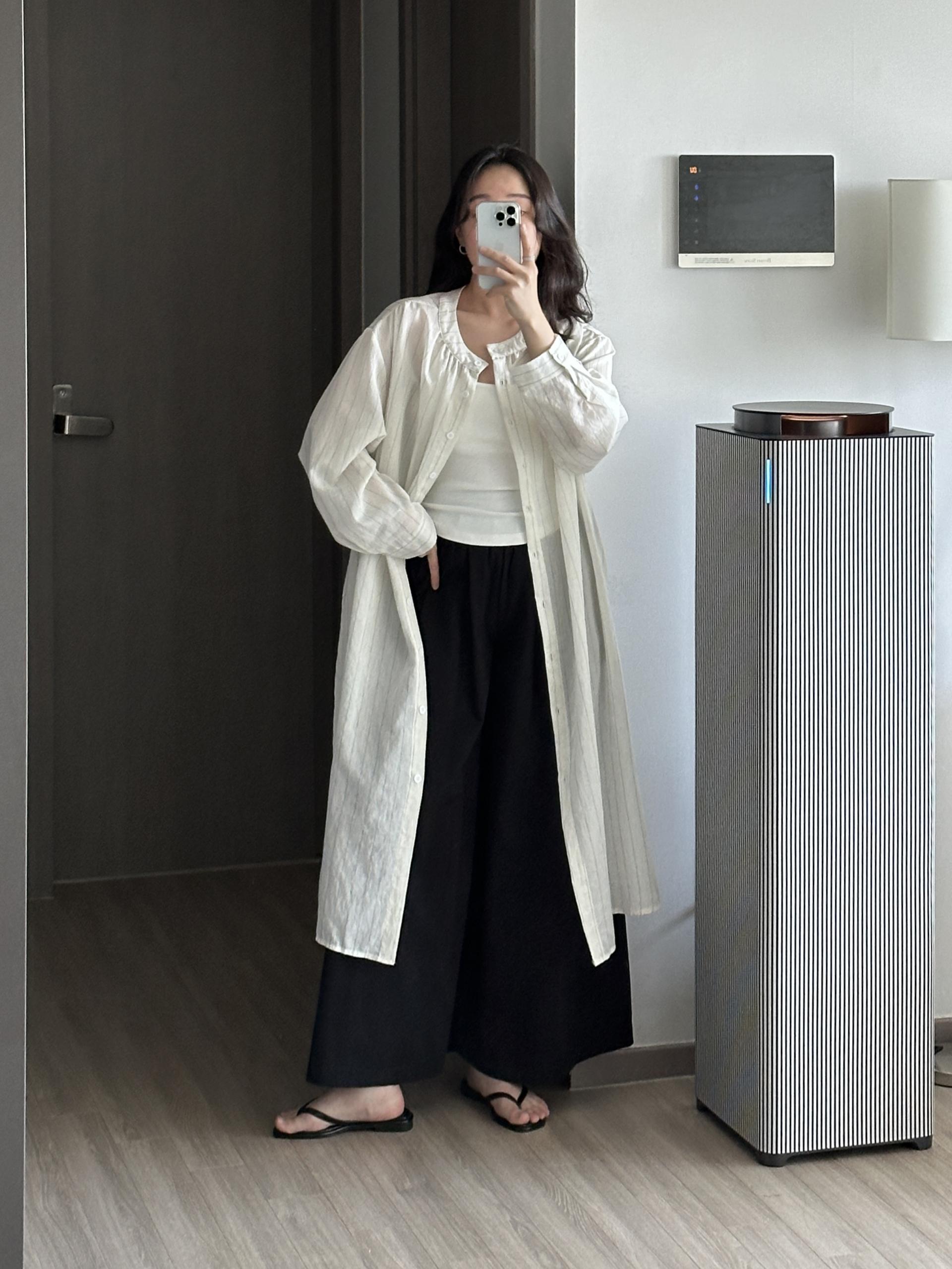 데칸 린넨 ST 롱 로브 | 2 COLOR