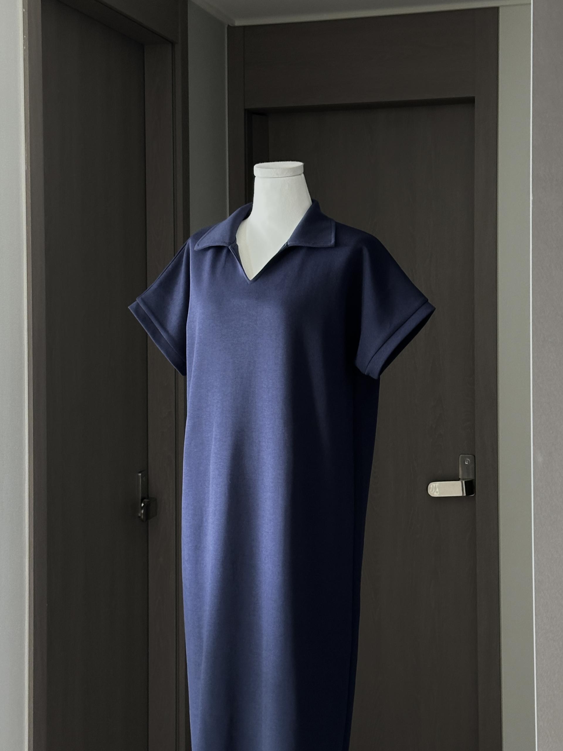 로먼 카라 원피스 | 4 COLOR (원단 재직중 1~2주 소요)