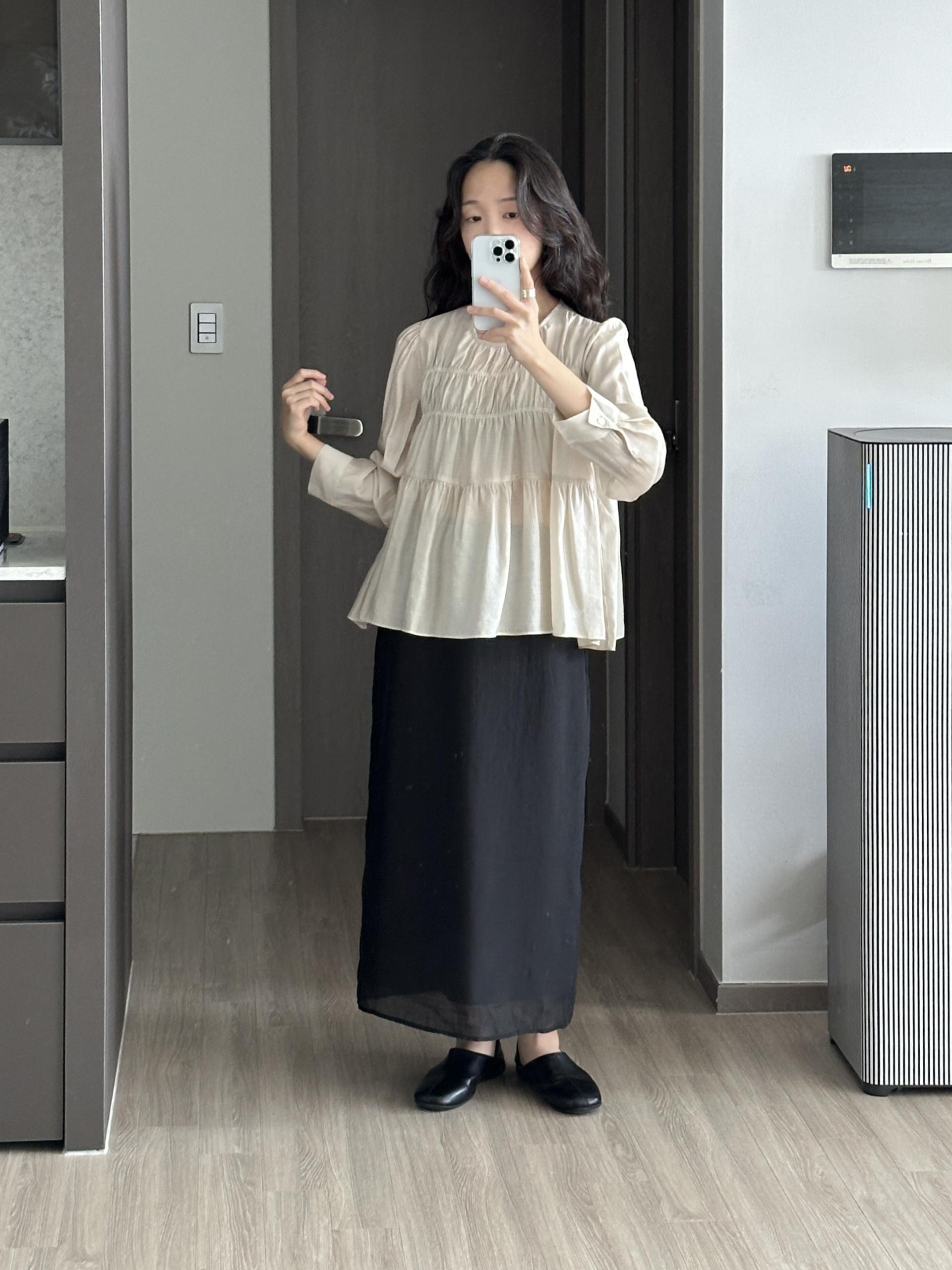 모브 레이어드 스커트 | 2 COLOR