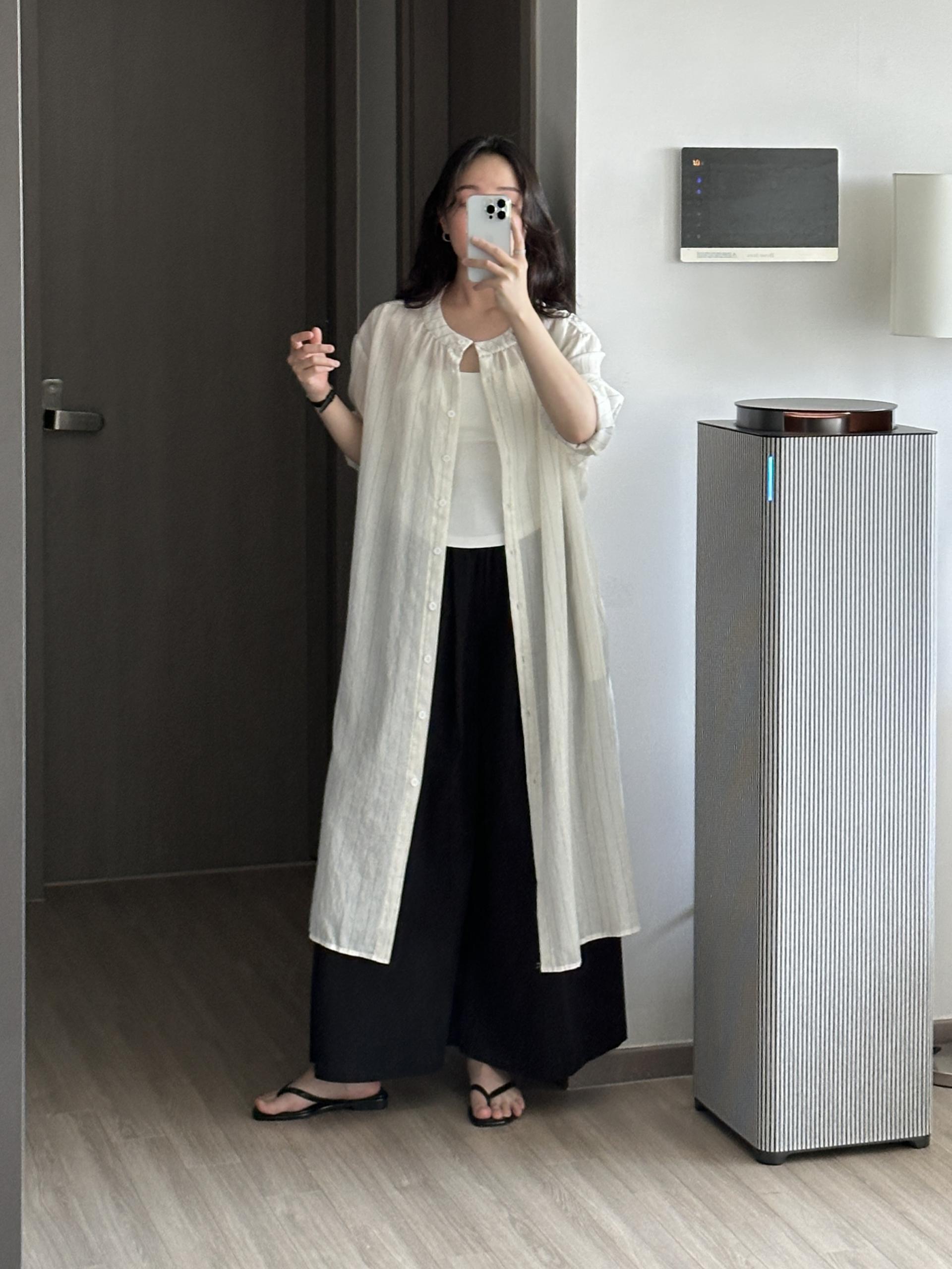데칸 린넨 ST 롱 로브 | 2 COLOR