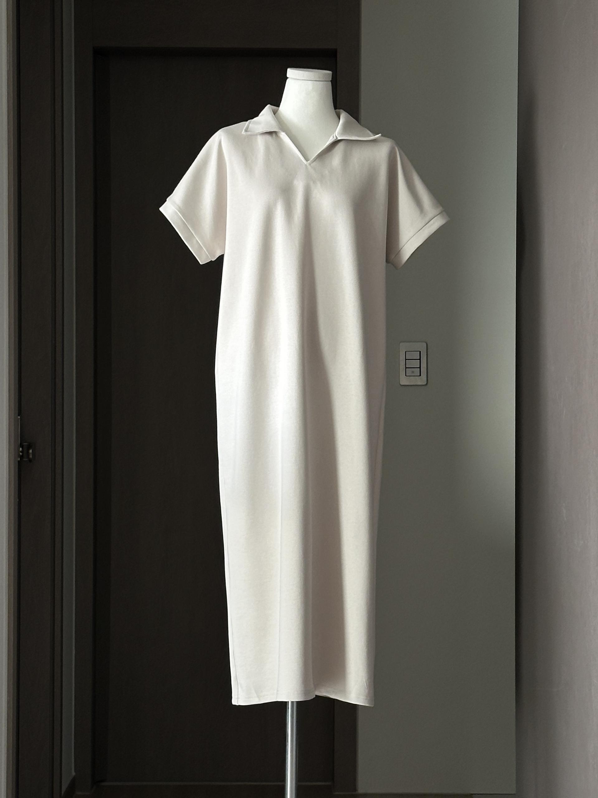 로먼 카라 원피스 | 4 COLOR (원단 재직중 1~2주 소요)