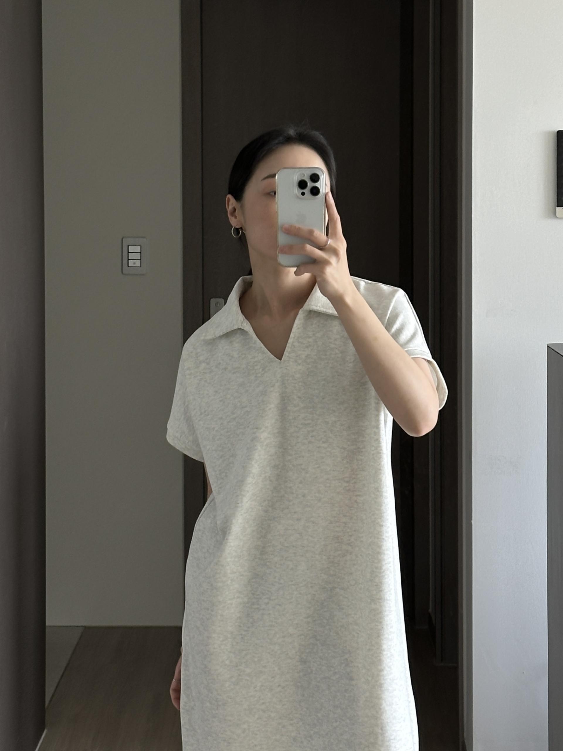 로먼 카라 원피스 | 4 COLOR (원단 재직중 1~2주 소요)