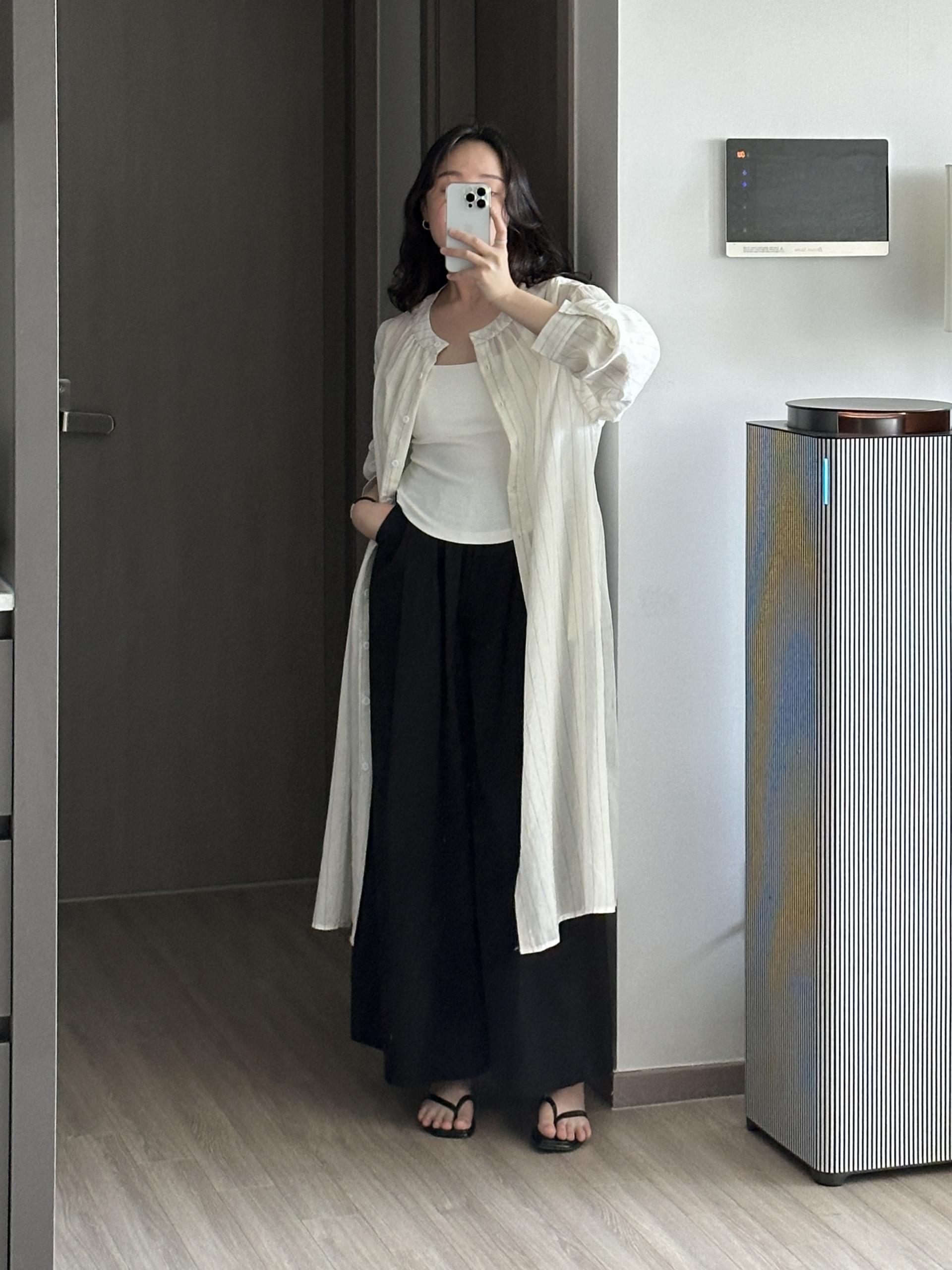 데칸 린넨 ST 롱 로브 | 2 COLOR