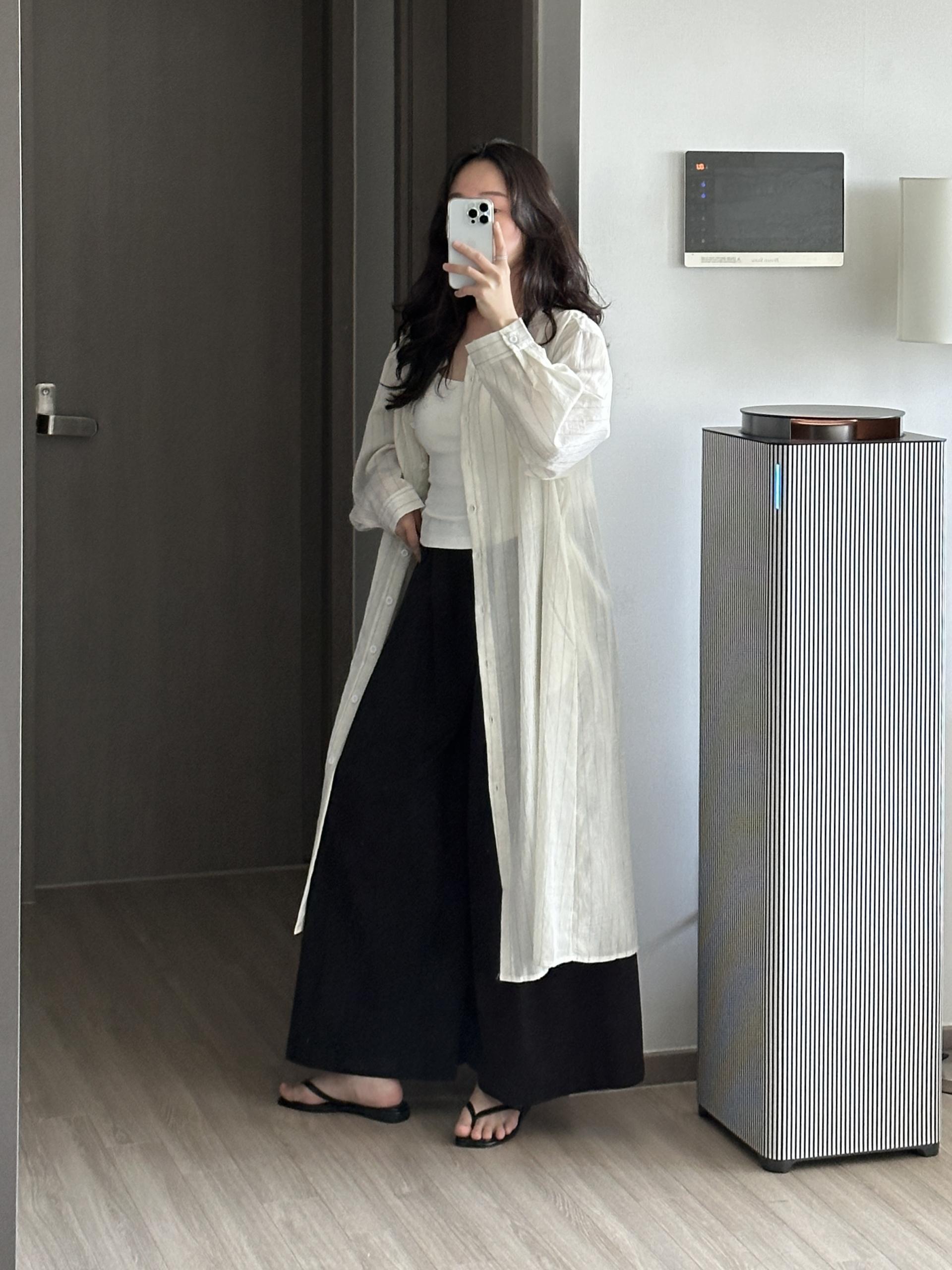 데칸 린넨 ST 롱 로브 | 2 COLOR