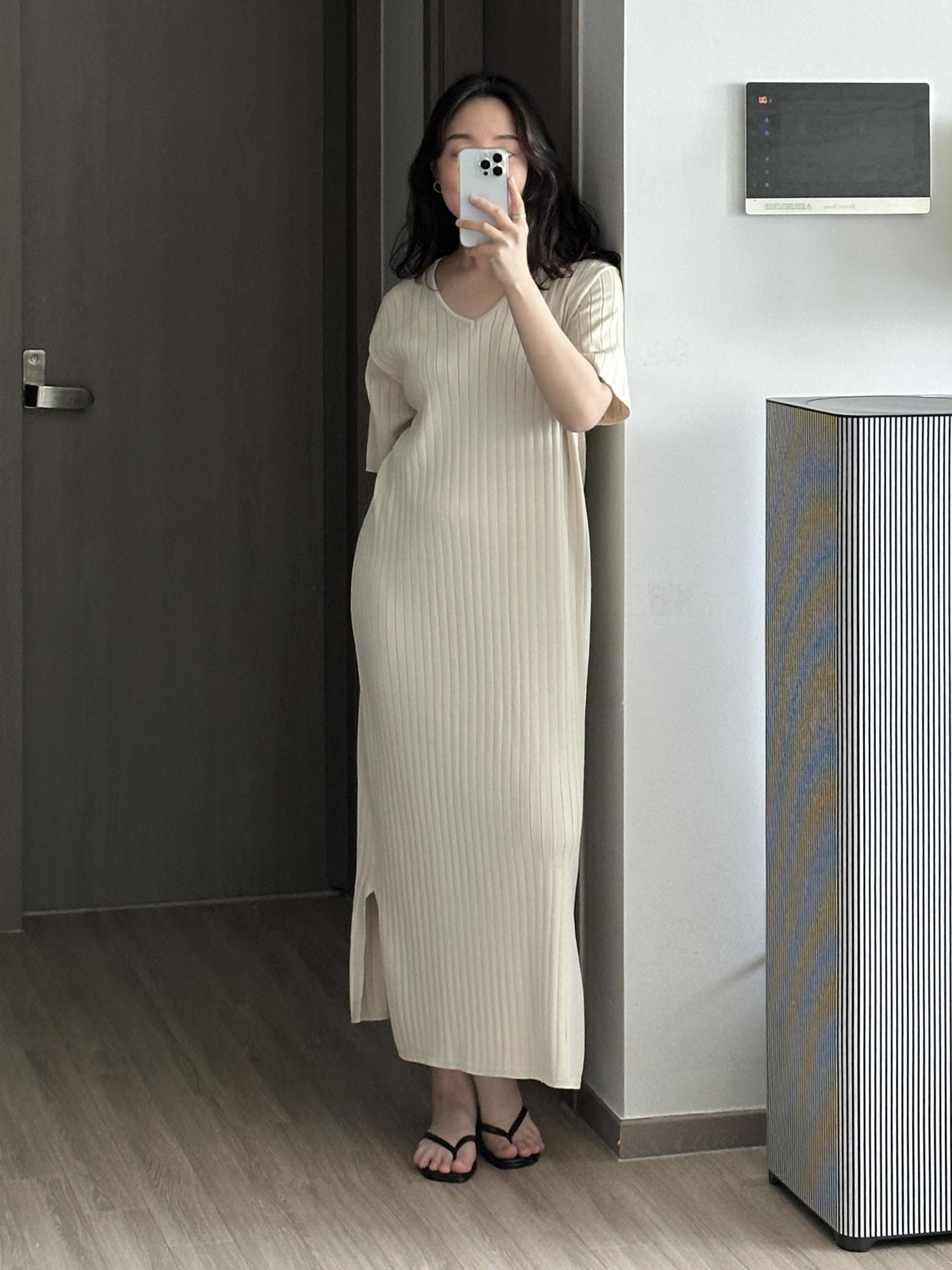 사운드 골지 원피스 | 2 COLOR