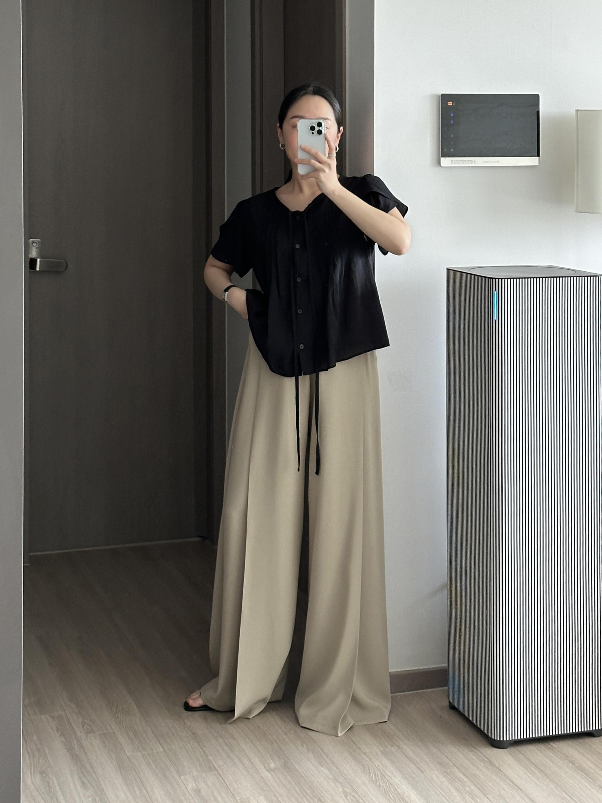 실루엣 와이드 팬츠 | 2 COLOR