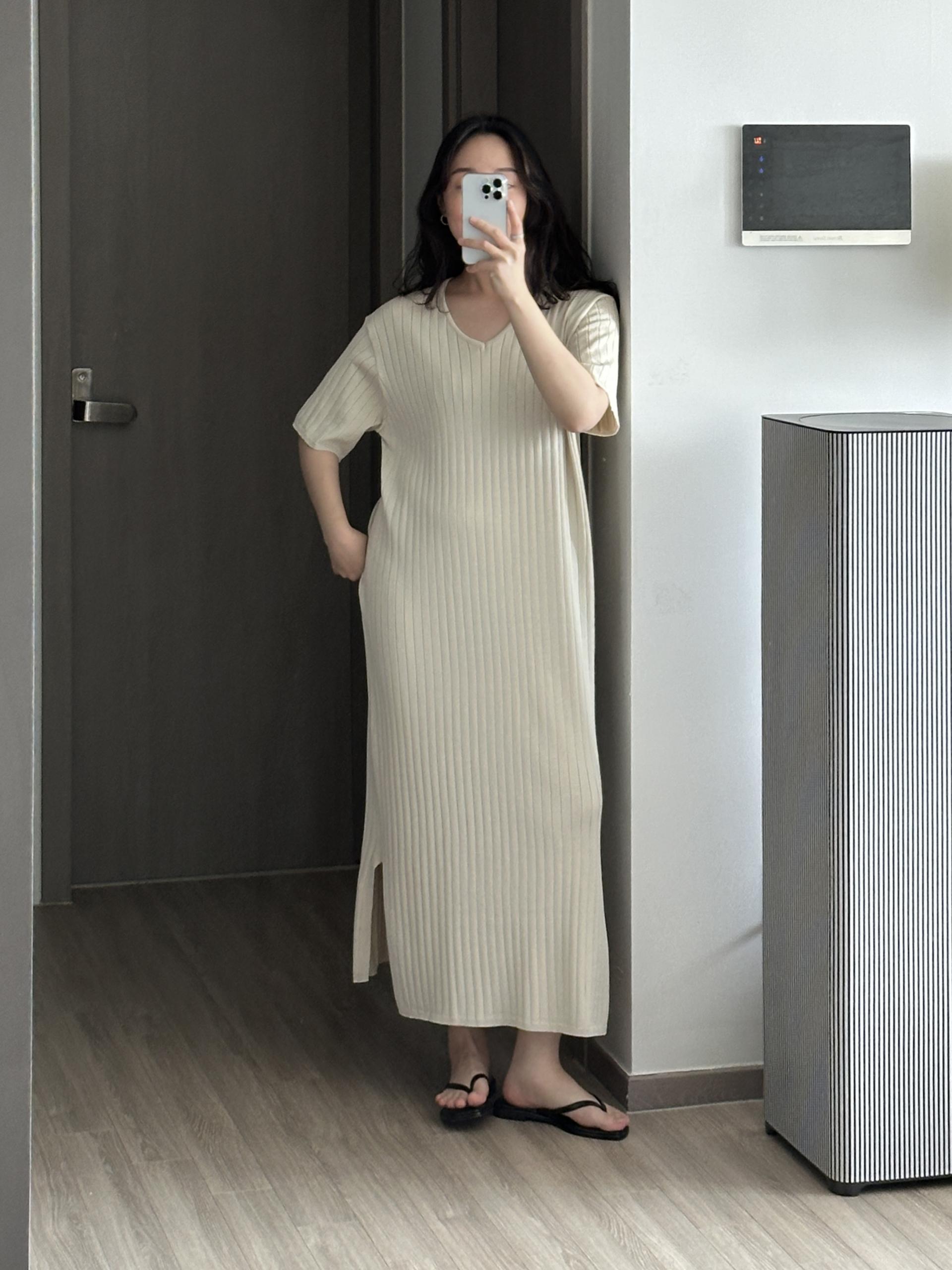 사운드 골지 원피스 | 2 COLOR