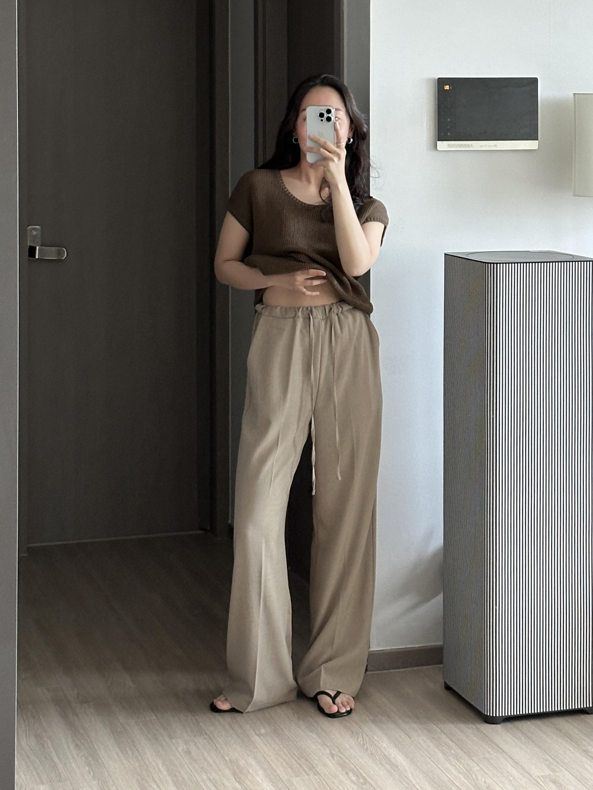 허쉬 린넨 밴딩 팬츠 | 3 COLOR (3 SIZE)