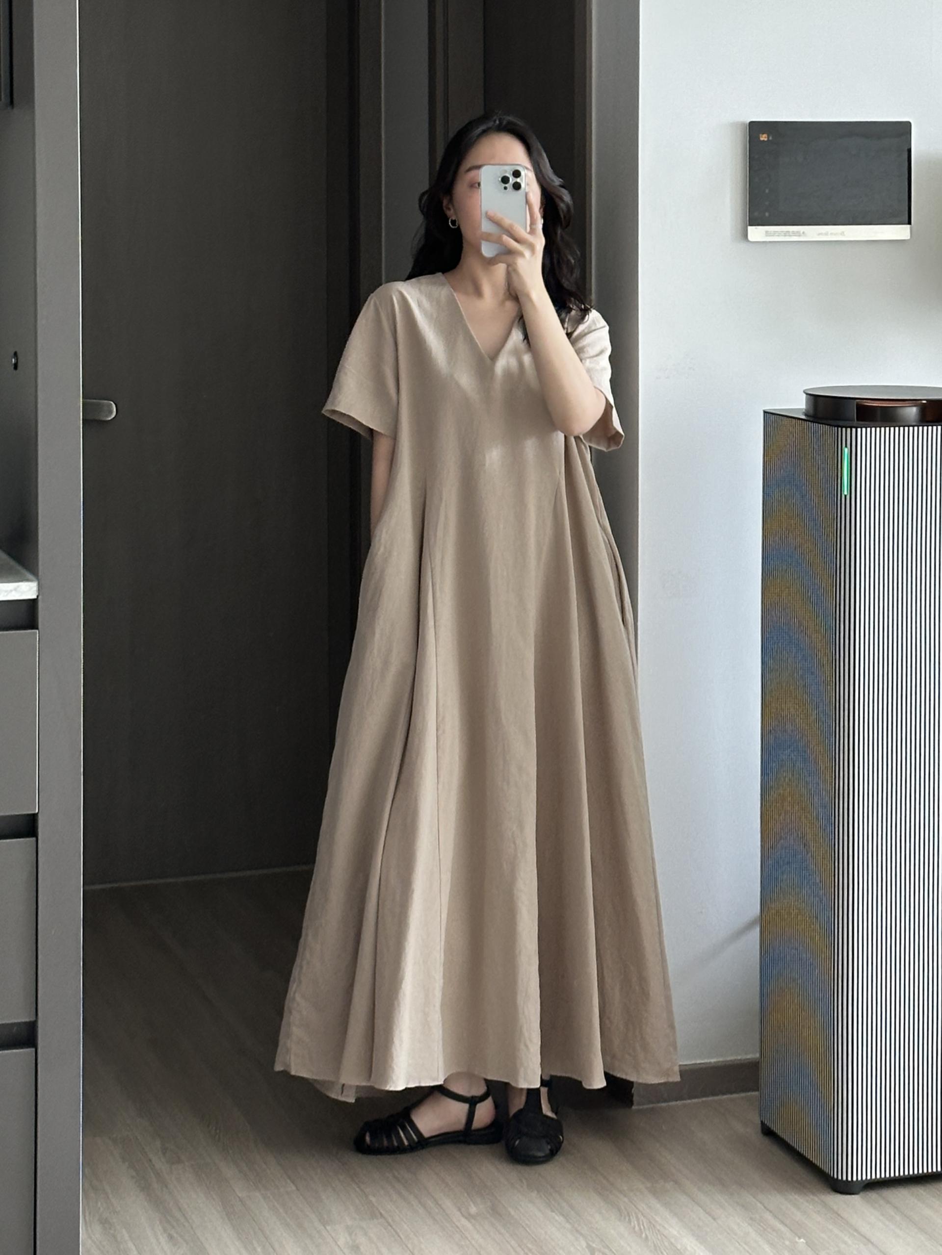 가이아 린넨 원피스 | 2 COLOR