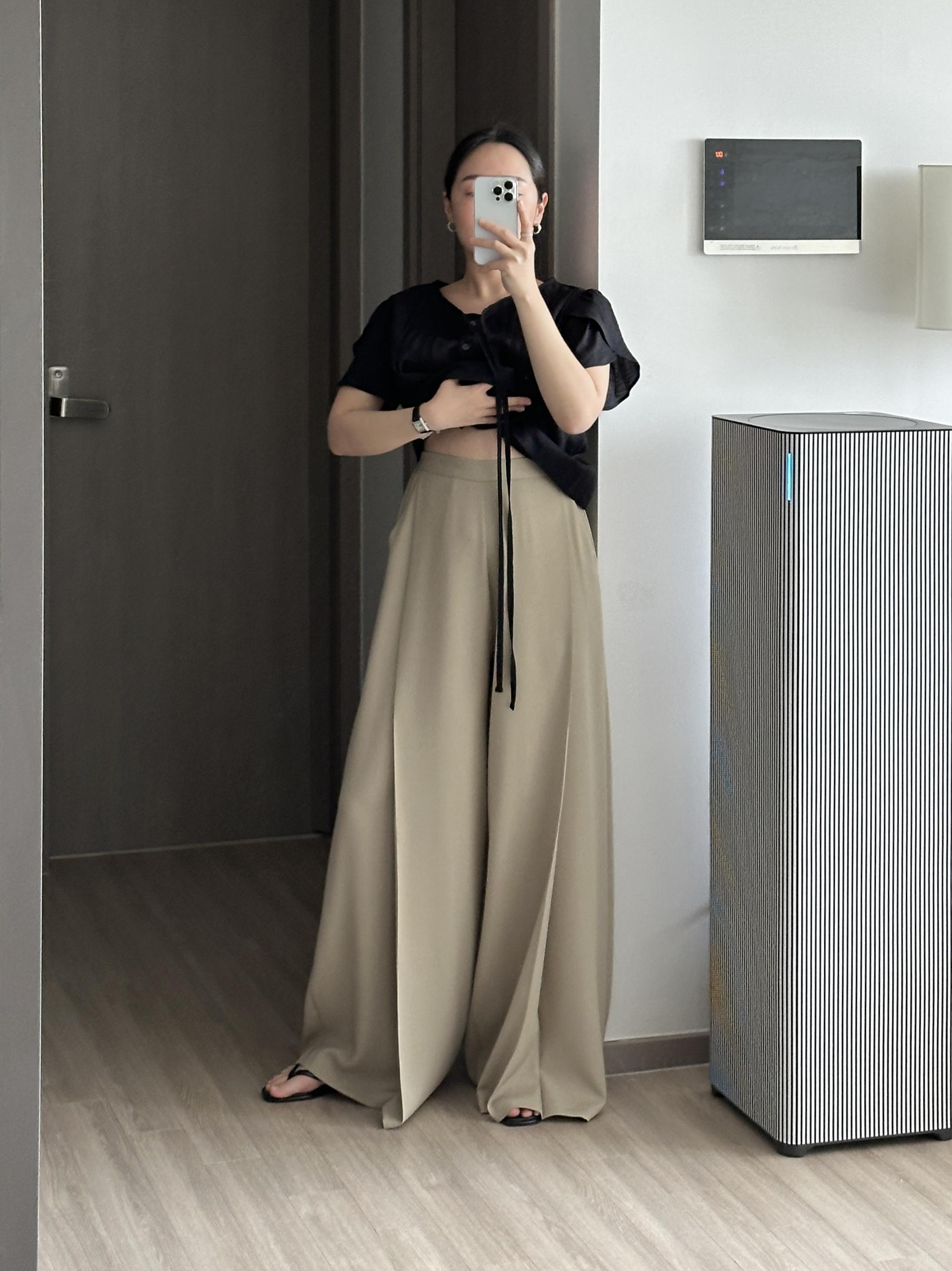 실루엣 와이드 팬츠 | 2 COLOR