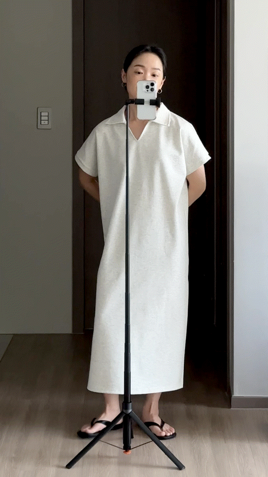 로먼 카라 원피스 | 4 COLOR (원단 재직중 1~2주 소요)