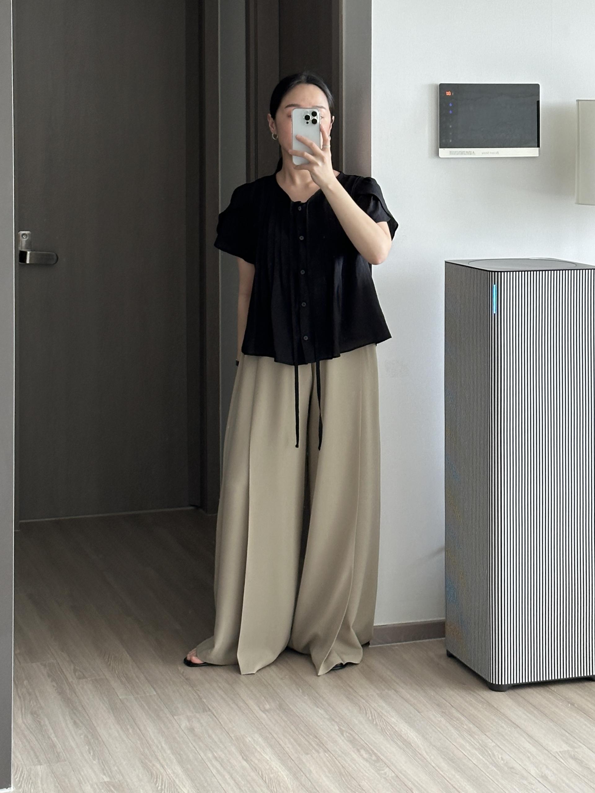 실루엣 와이드 팬츠 | 2 COLOR