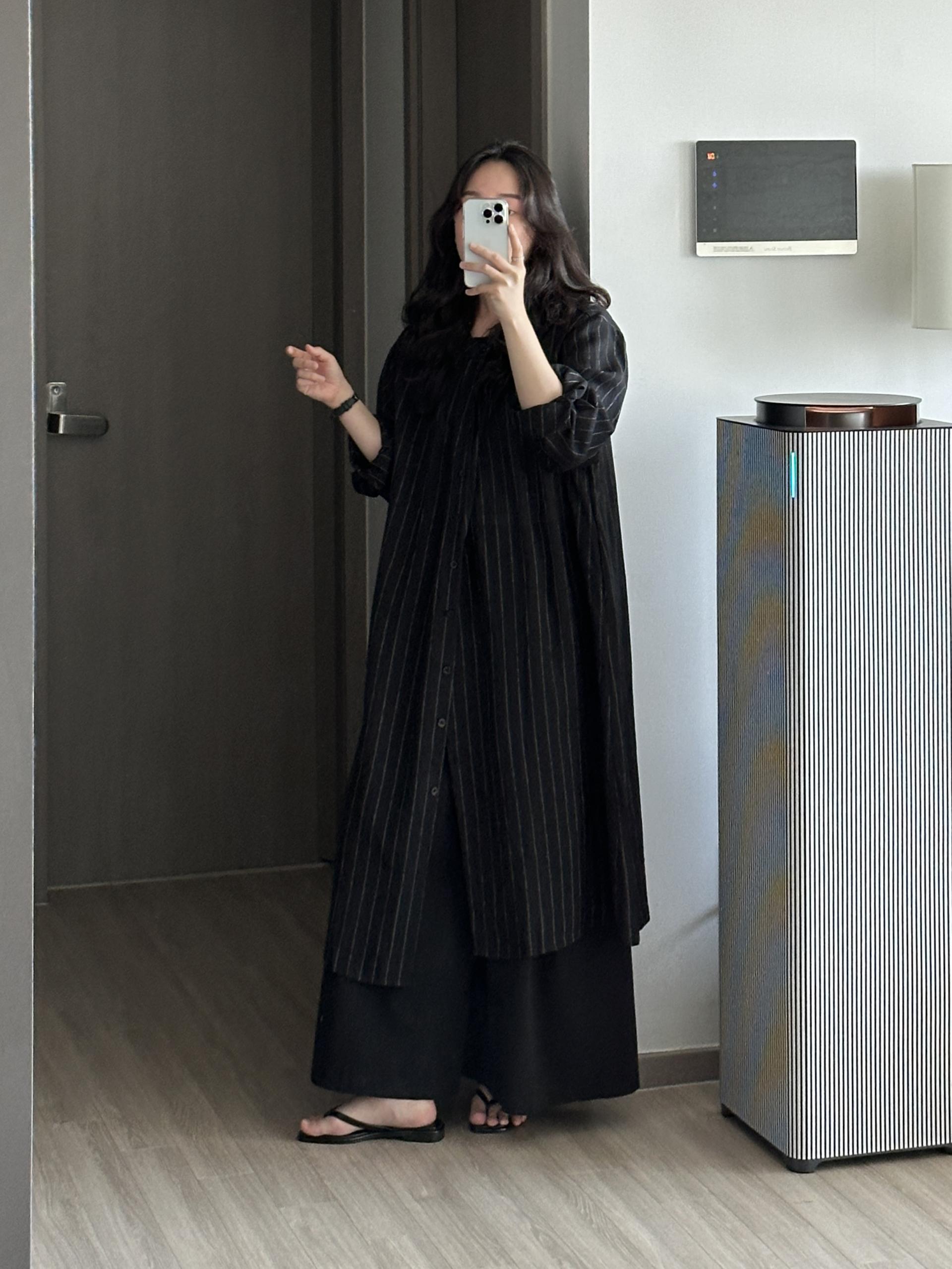 데칸 린넨 ST 롱 로브 | 2 COLOR