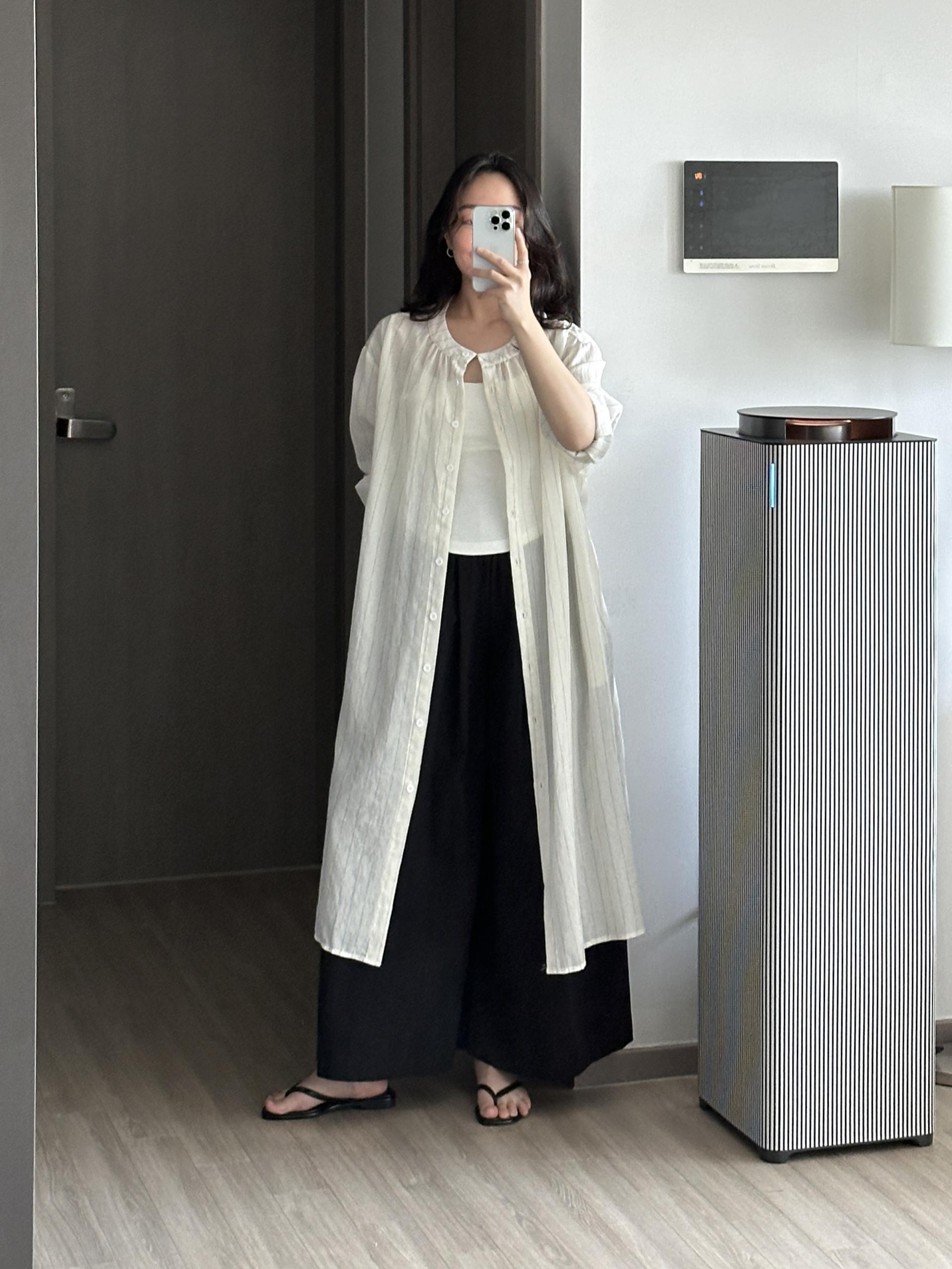 데칸 린넨 ST 롱 로브 | 2 COLOR
