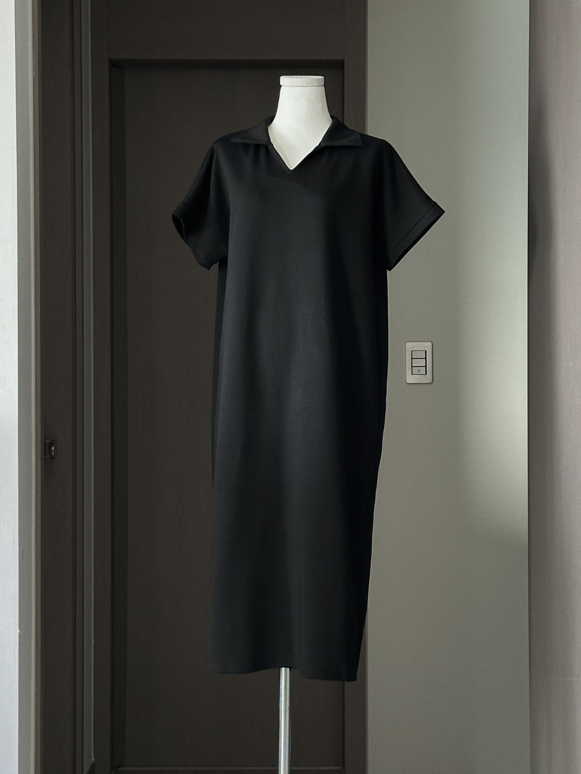 로먼 카라 원피스 | 4 COLOR (원단 재직중 1~2주 소요)