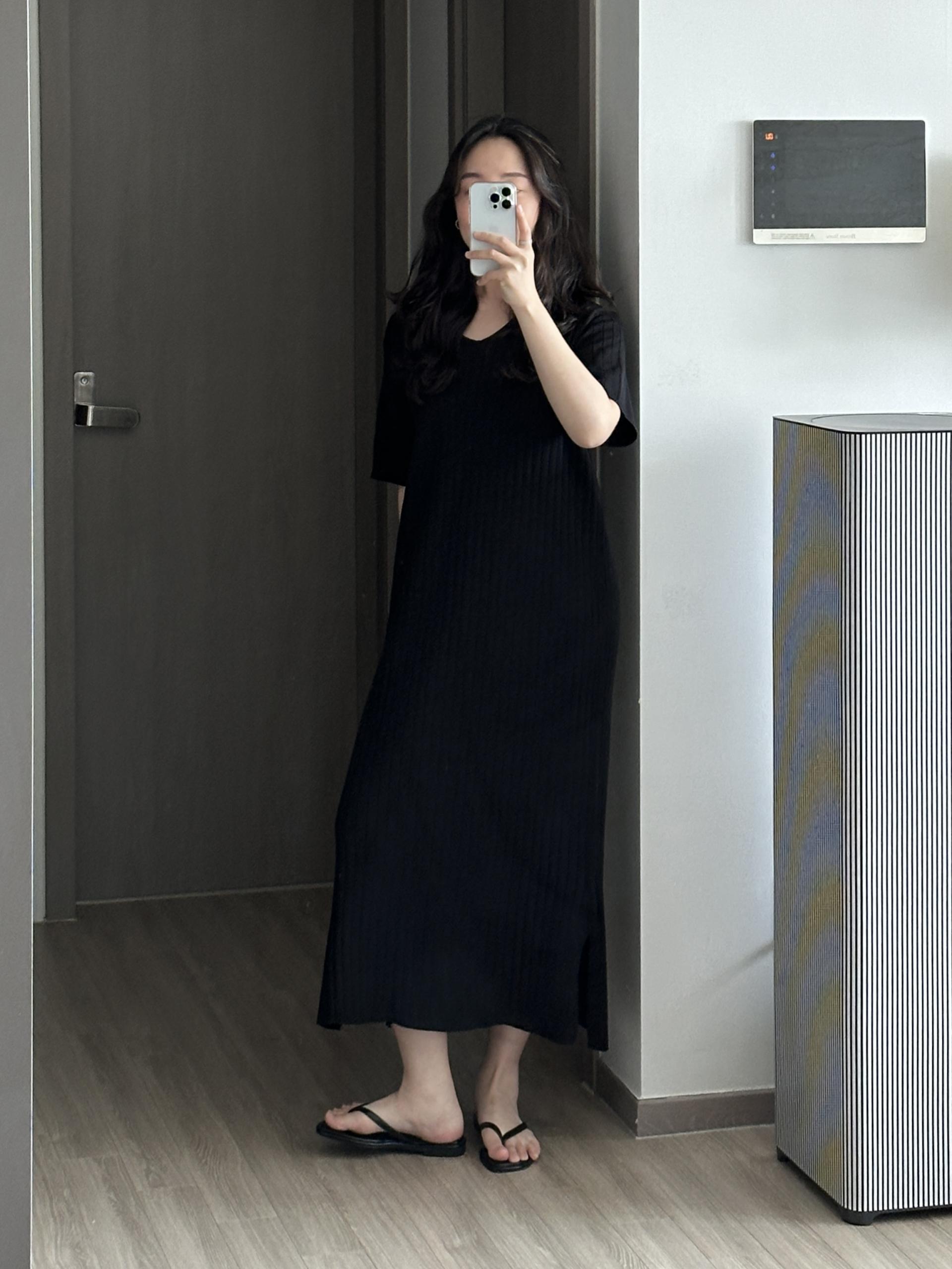 사운드 골지 원피스 | 2 COLOR