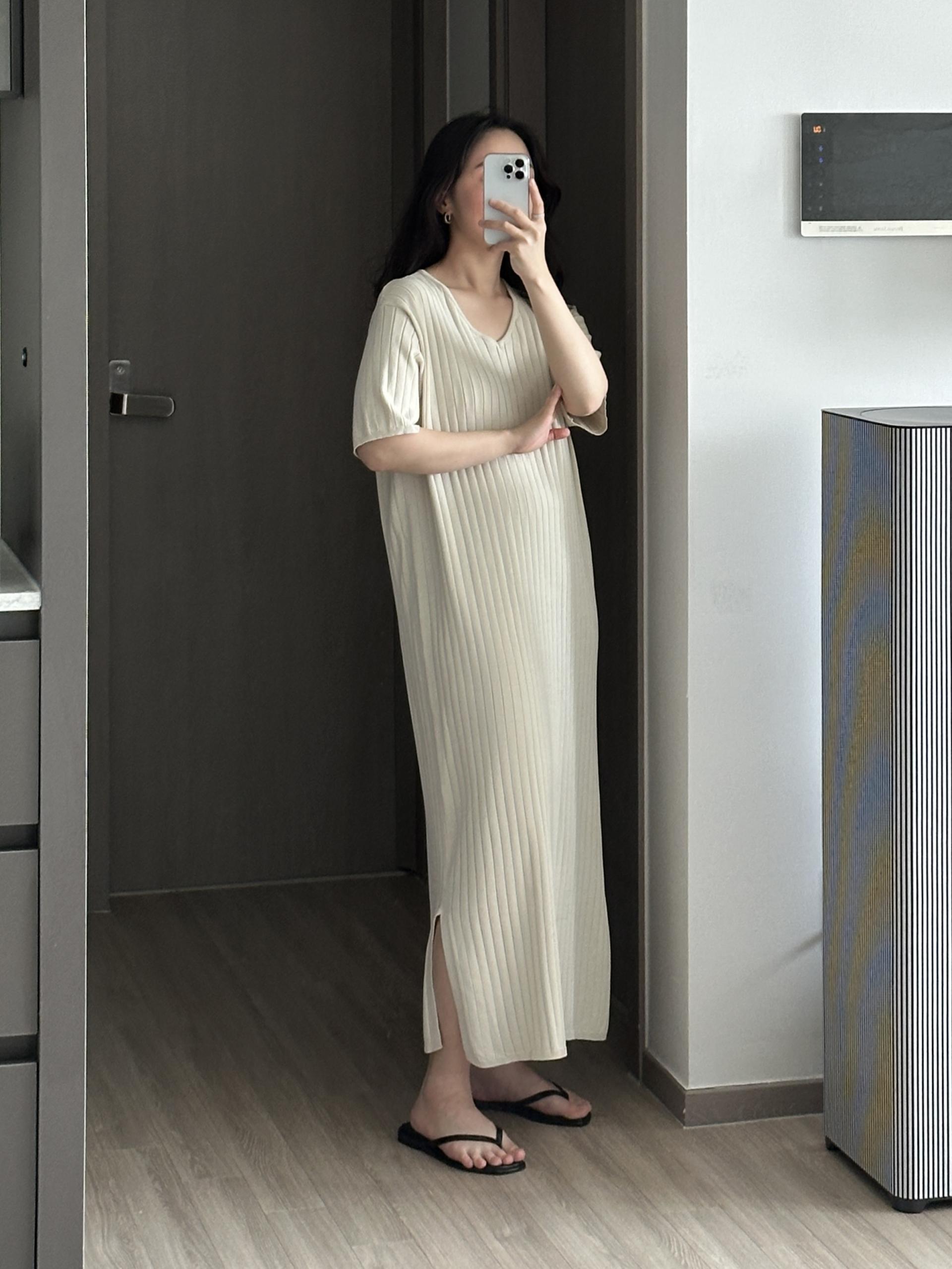 사운드 골지 원피스 | 2 COLOR