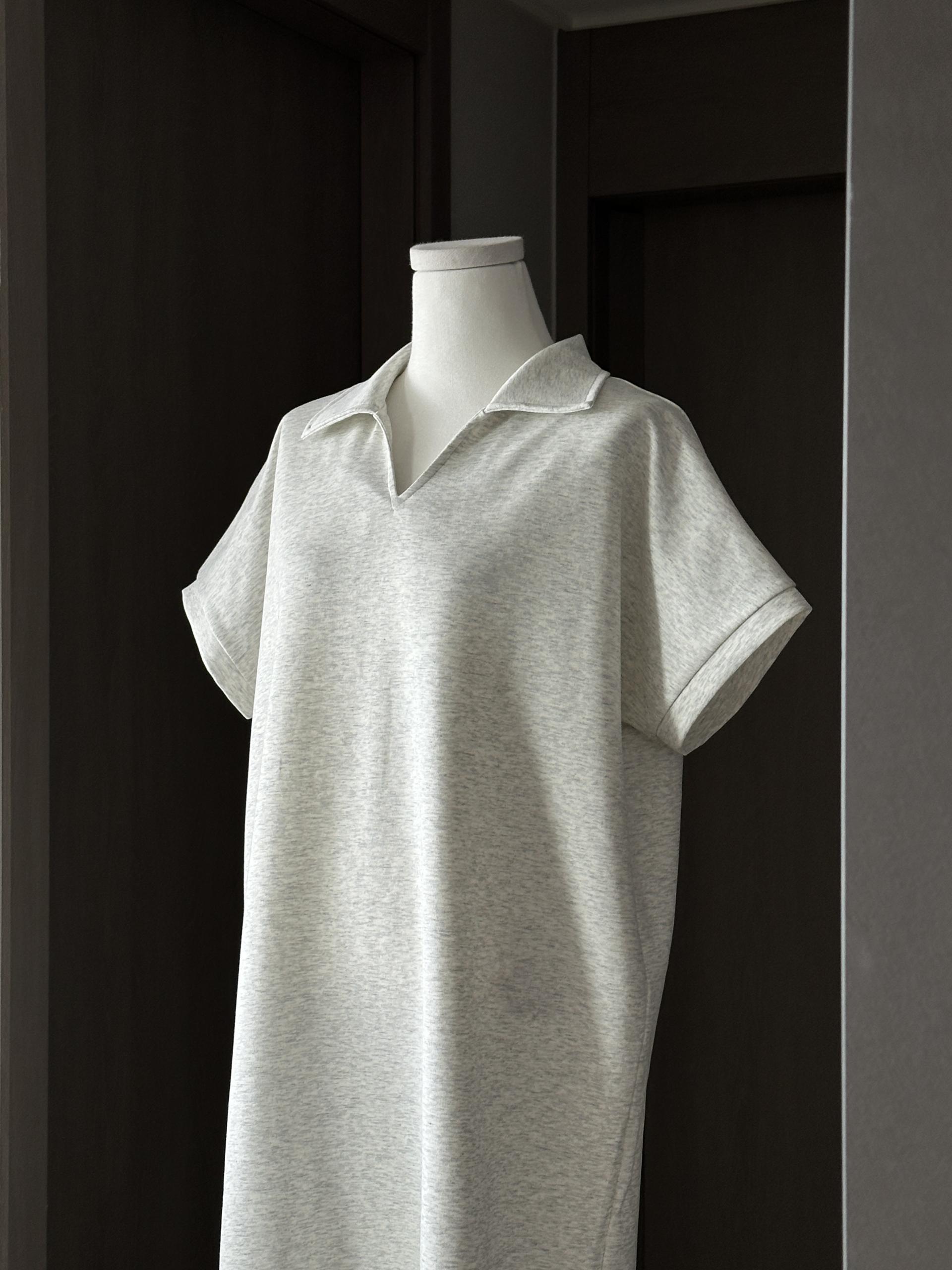 로먼 카라 원피스 | 4 COLOR (원단 재직중 1~2주 소요)