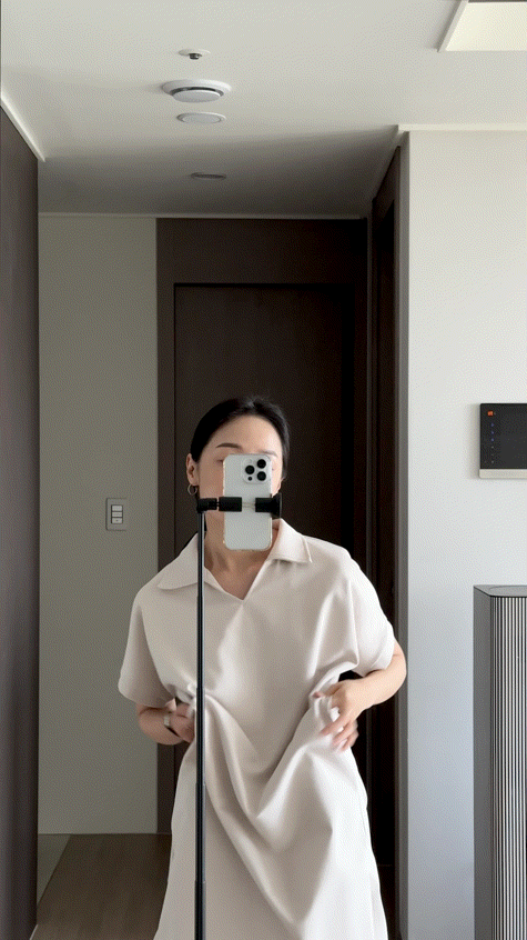 로먼 카라 원피스 | 4 COLOR (원단 재직중 1~2주 소요)