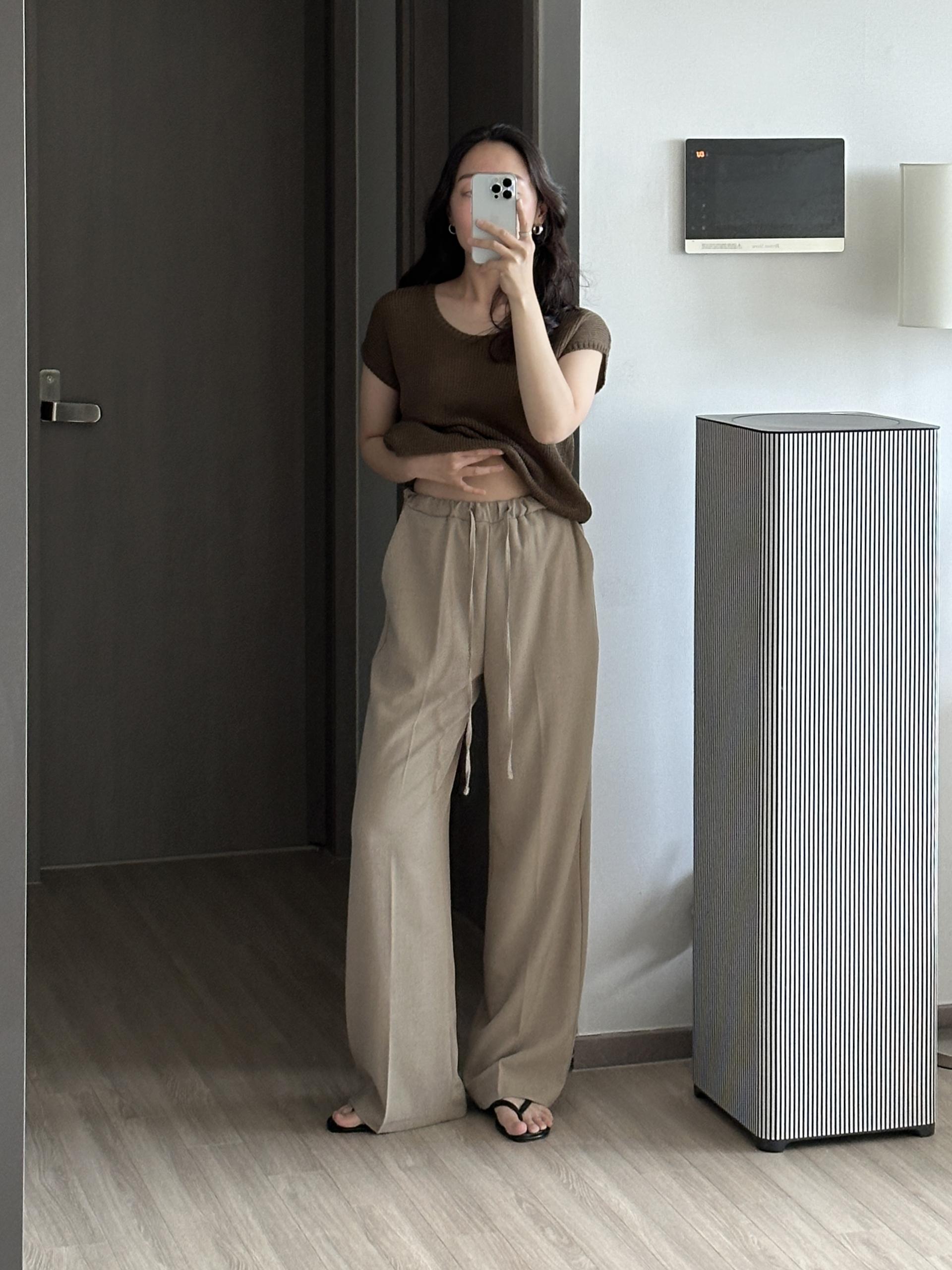 허쉬 린넨 밴딩 팬츠 | 3 COLOR (3 SIZE)
