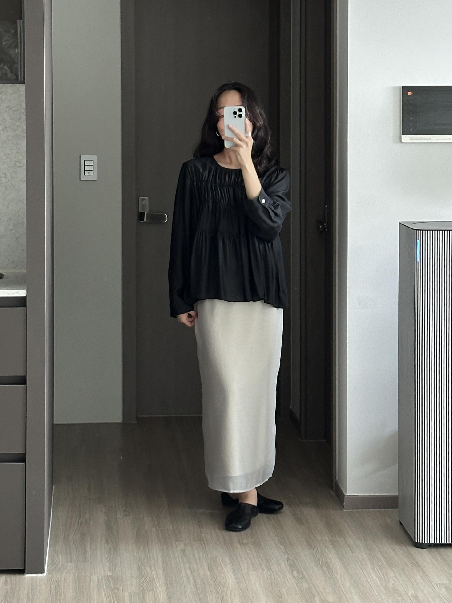 모브 레이어드 스커트 | 2 COLOR