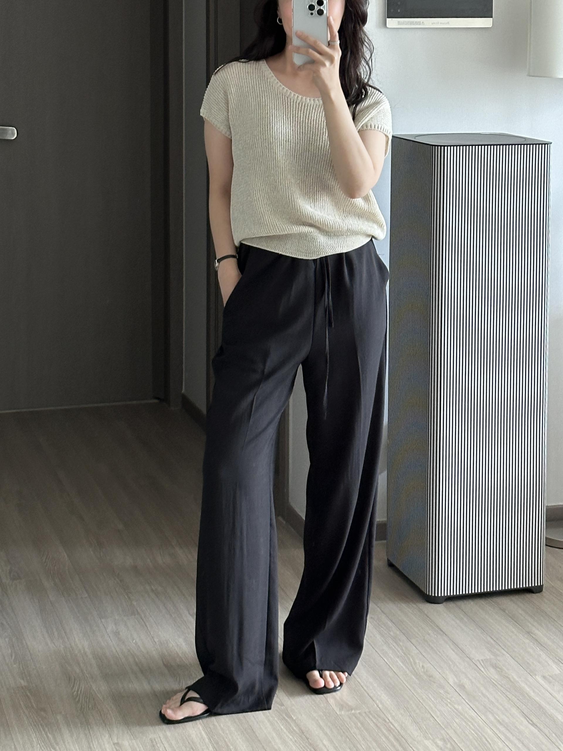 허쉬 린넨 밴딩 팬츠 | 3 COLOR (3 SIZE)