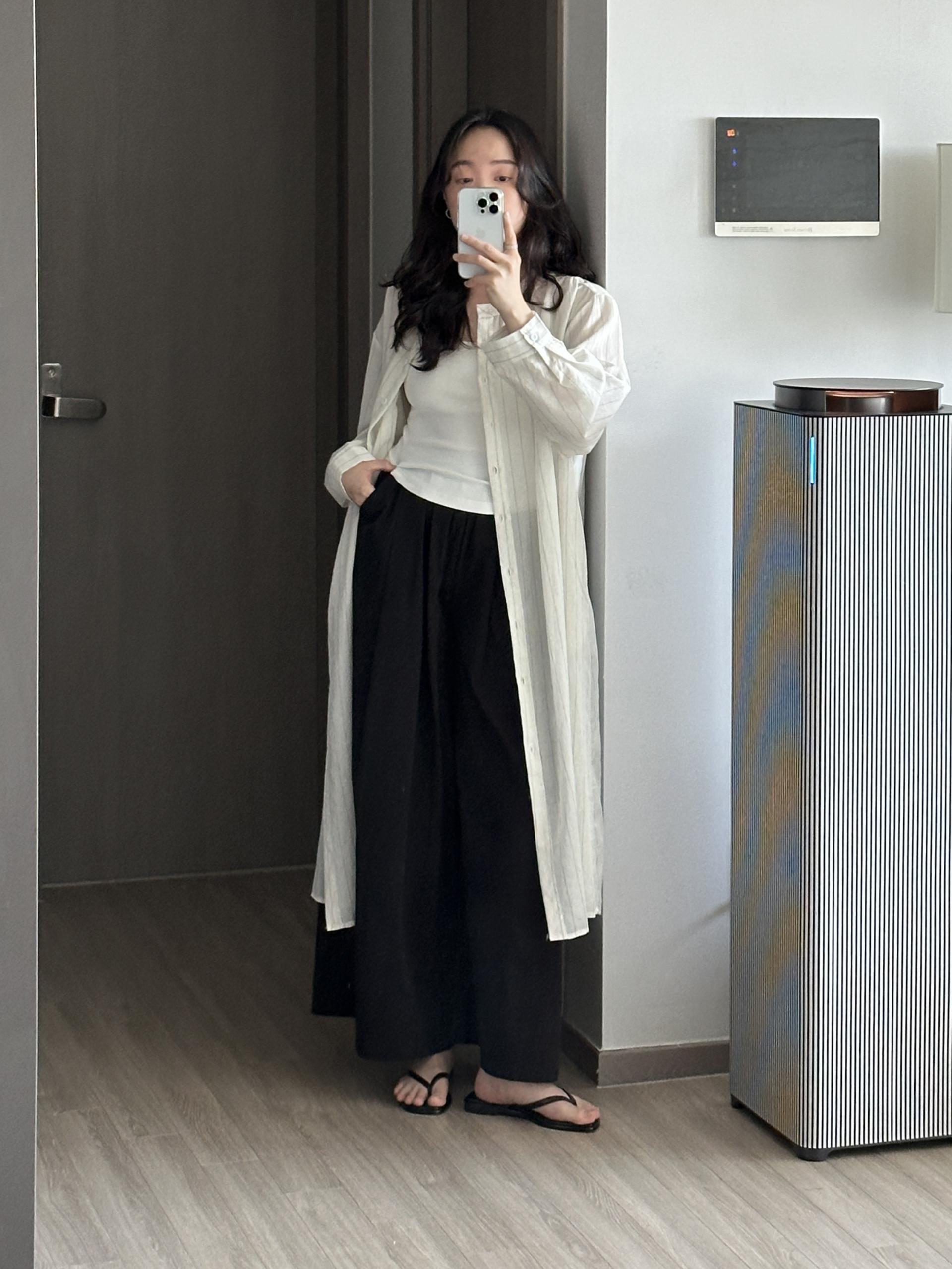 데칸 린넨 ST 롱 로브 | 2 COLOR