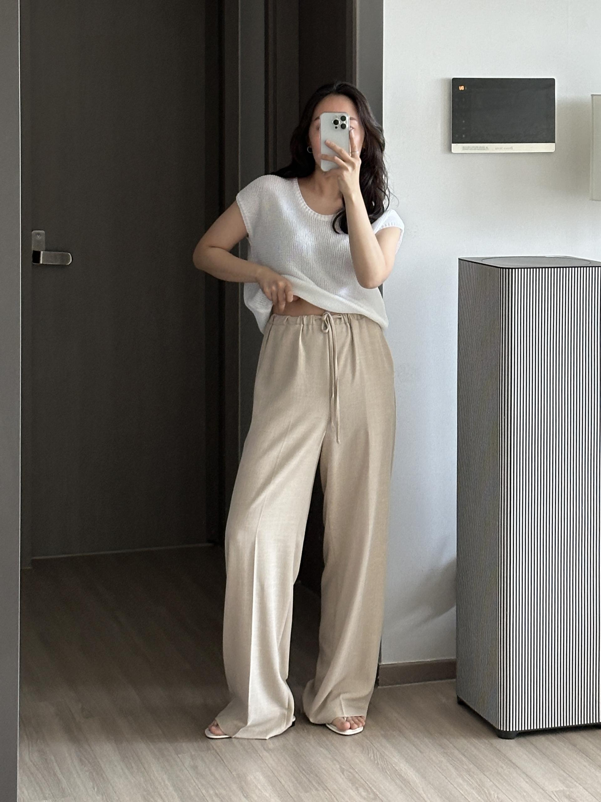 허쉬 린넨 밴딩 팬츠 | 3 COLOR (3 SIZE)