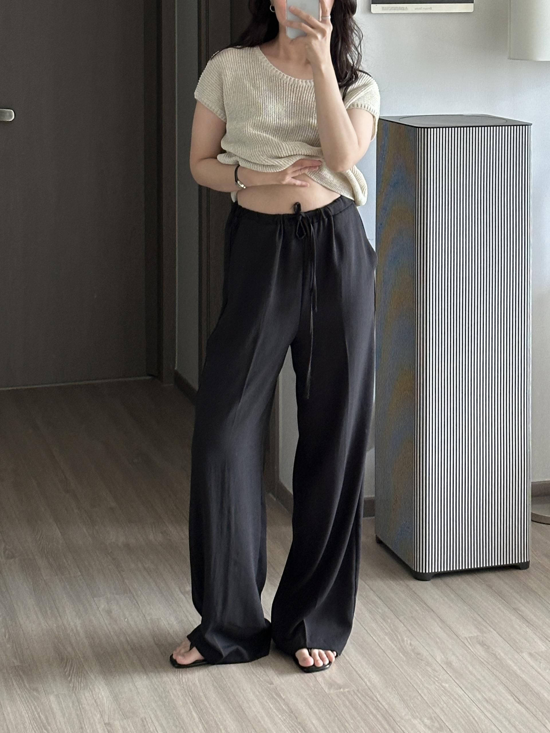 허쉬 린넨 밴딩 팬츠 | 3 COLOR (3 SIZE)