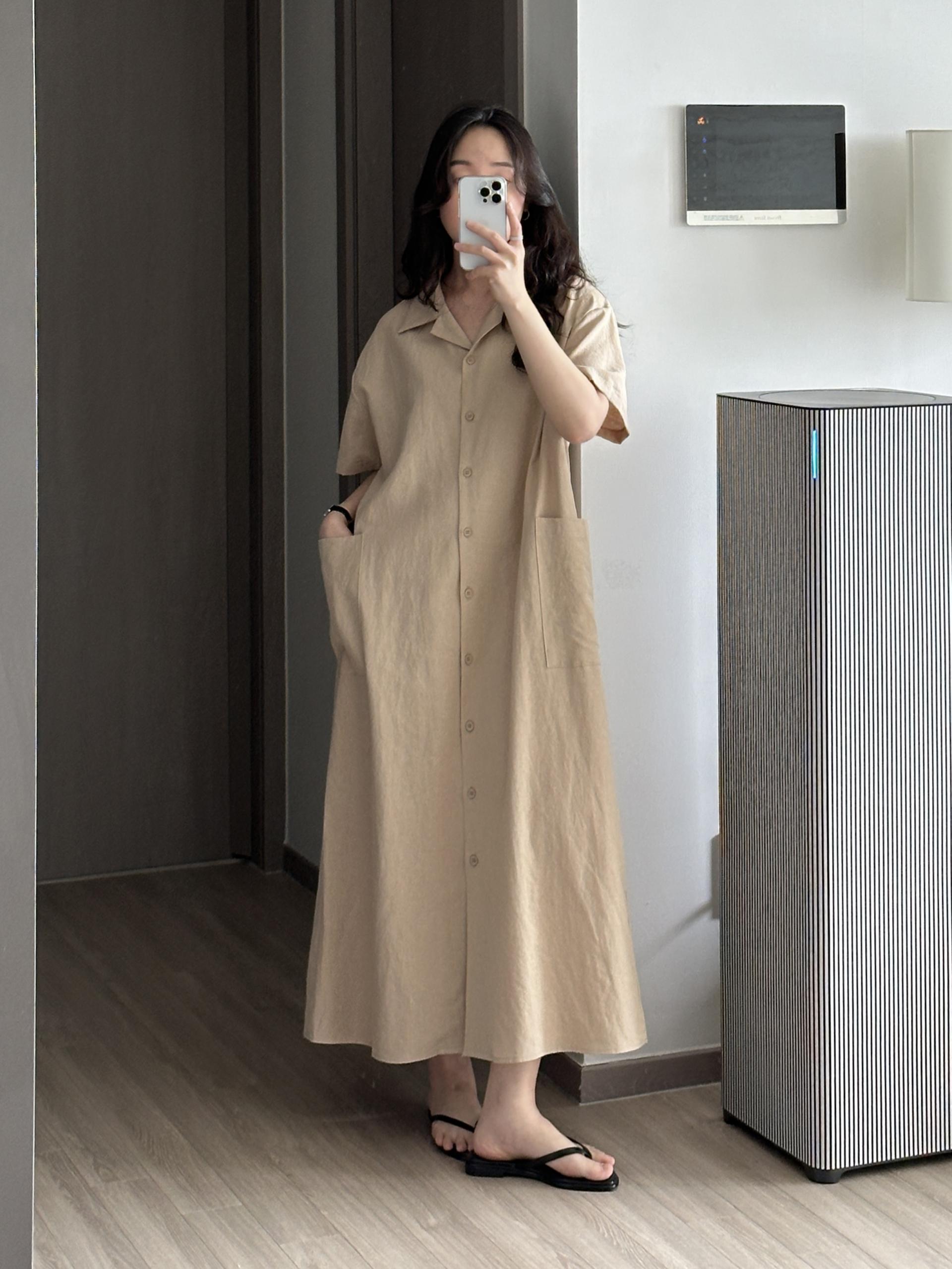 레이브 린넨 원피스 | 3 COLOR