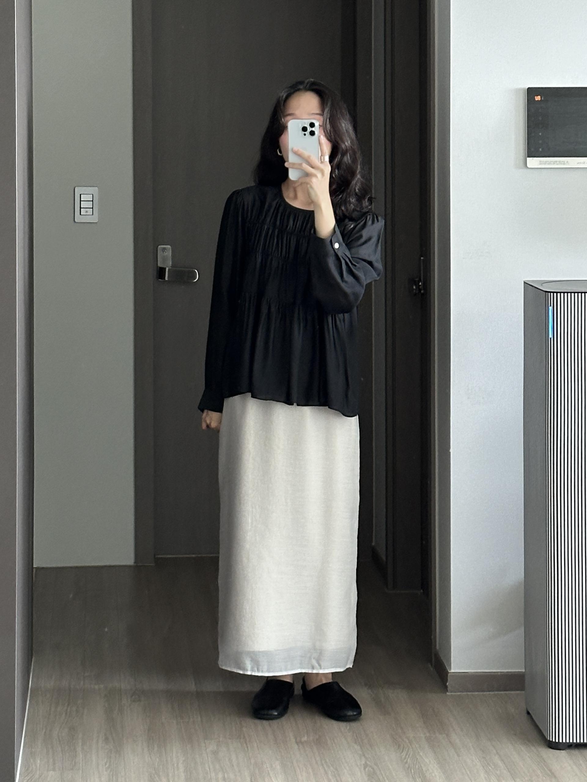 모브 레이어드 스커트 | 2 COLOR