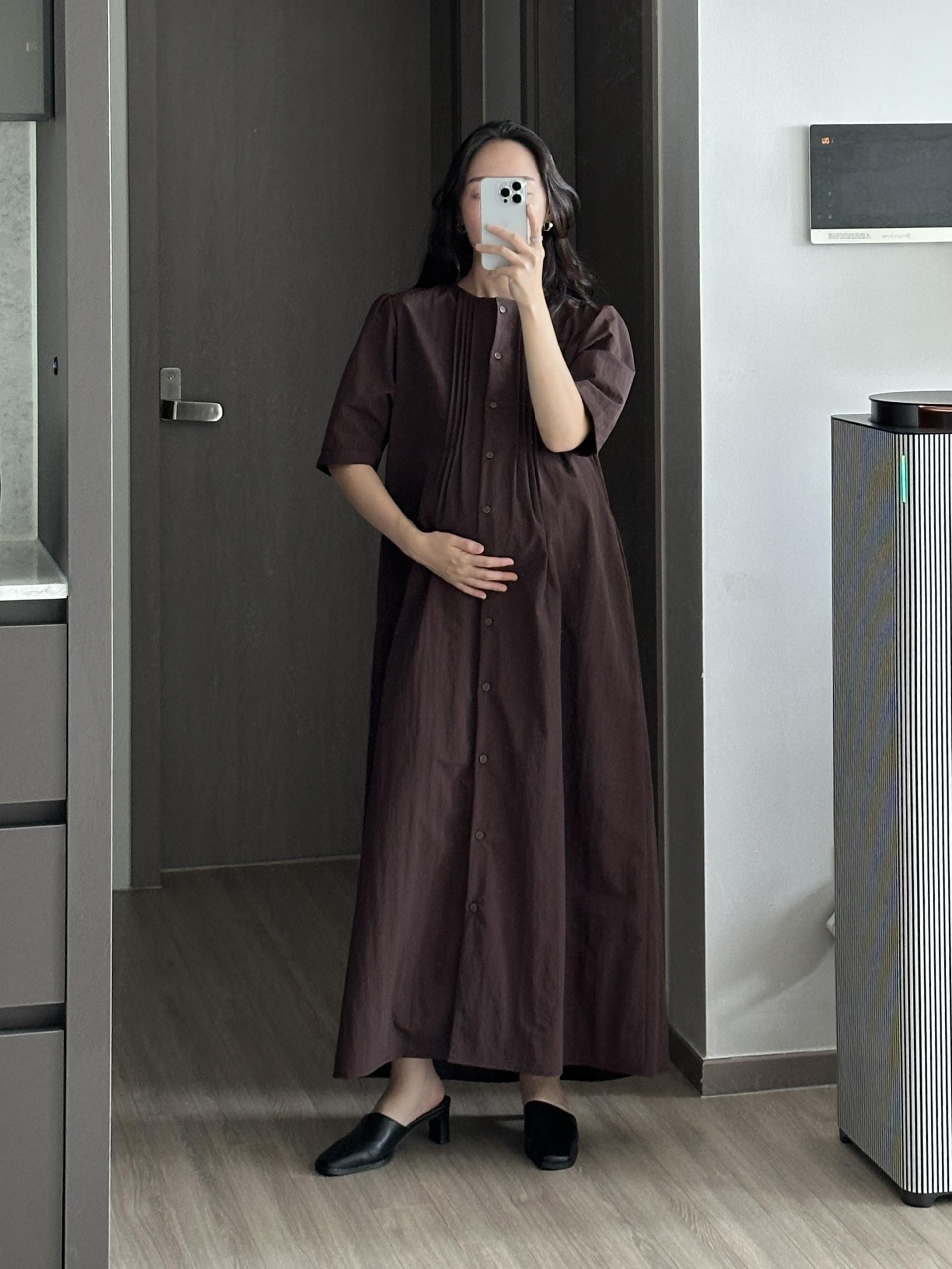 브로 핀턱 원피스 | 3 COLOR