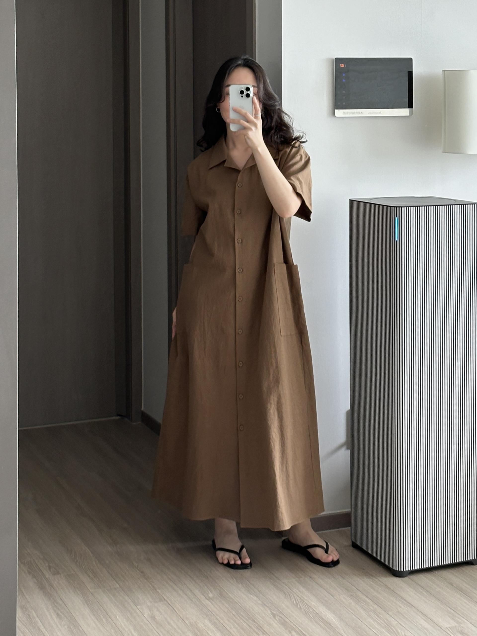 레이브 린넨 원피스 | 3 COLOR