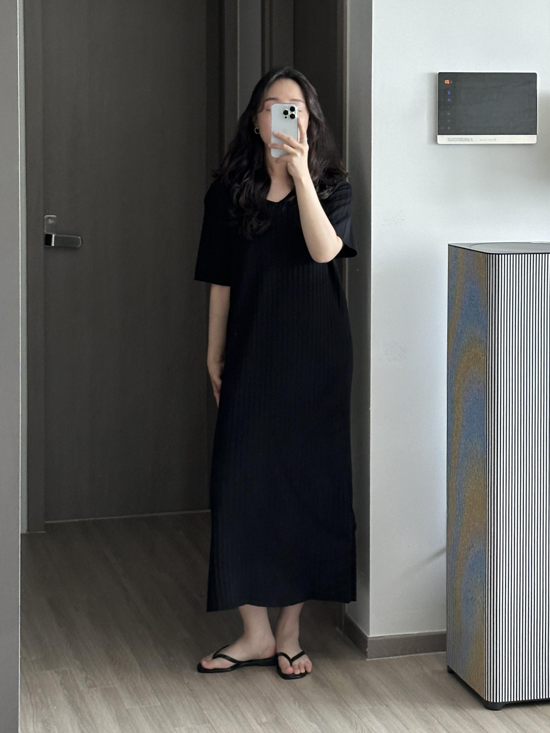 사운드 골지 원피스 | 2 COLOR