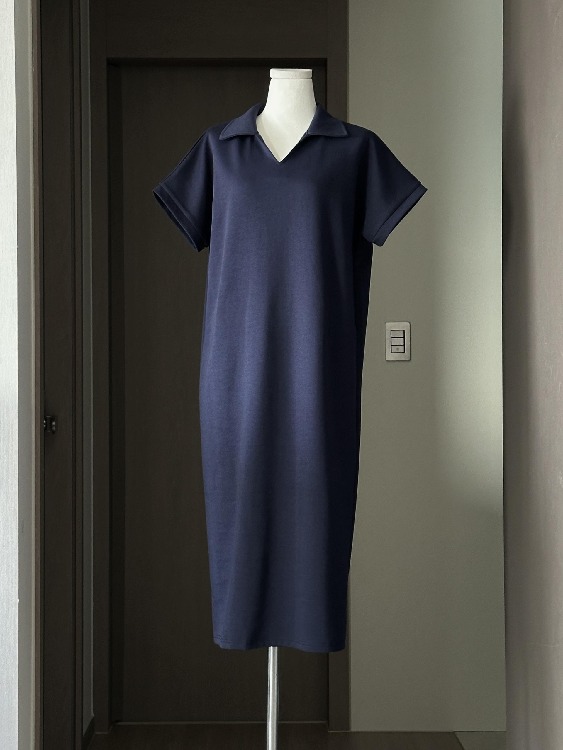 로먼 카라 원피스 | 4 COLOR (원단 재직중 1~2주 소요)