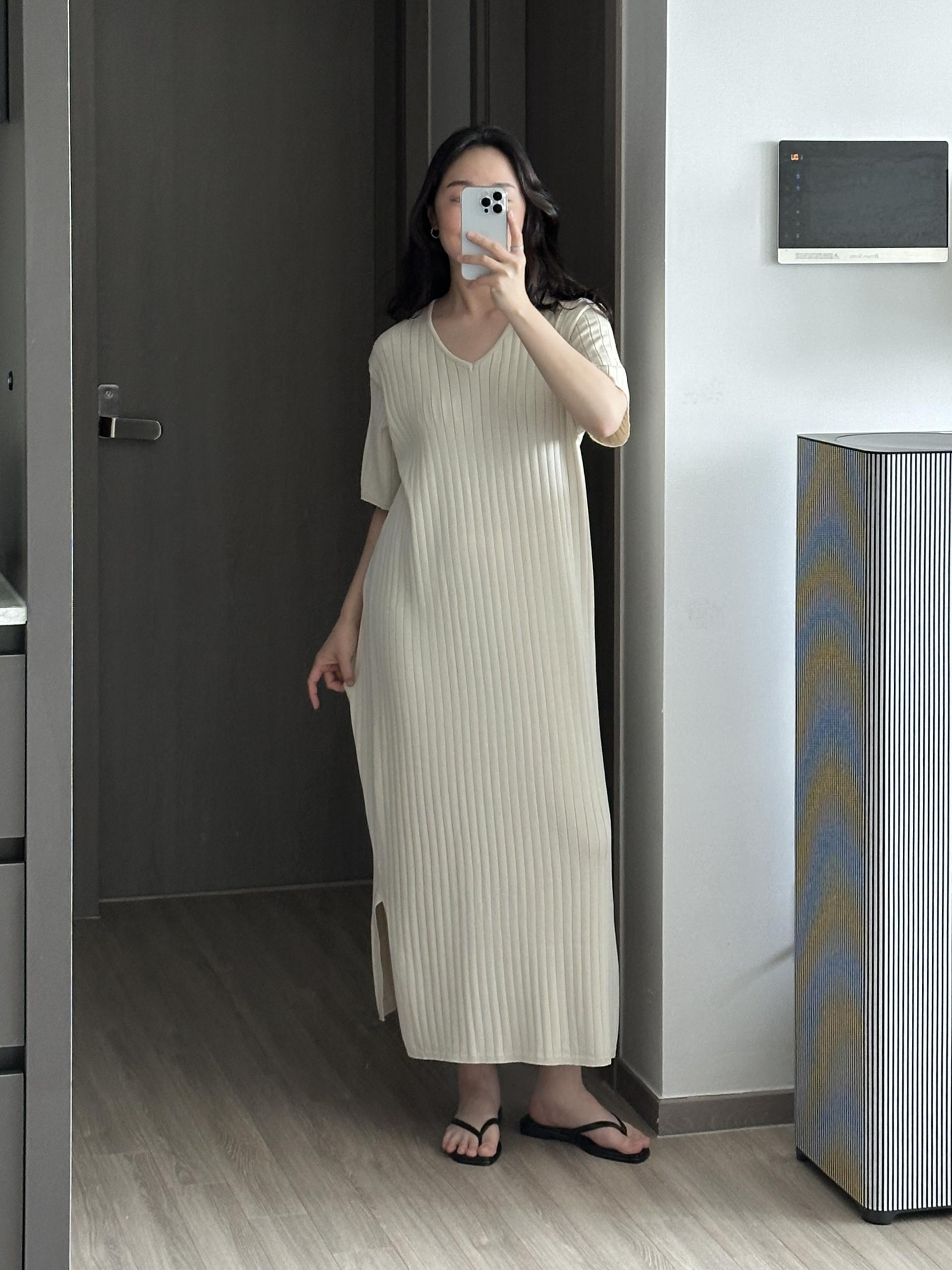 사운드 골지 원피스 | 2 COLOR