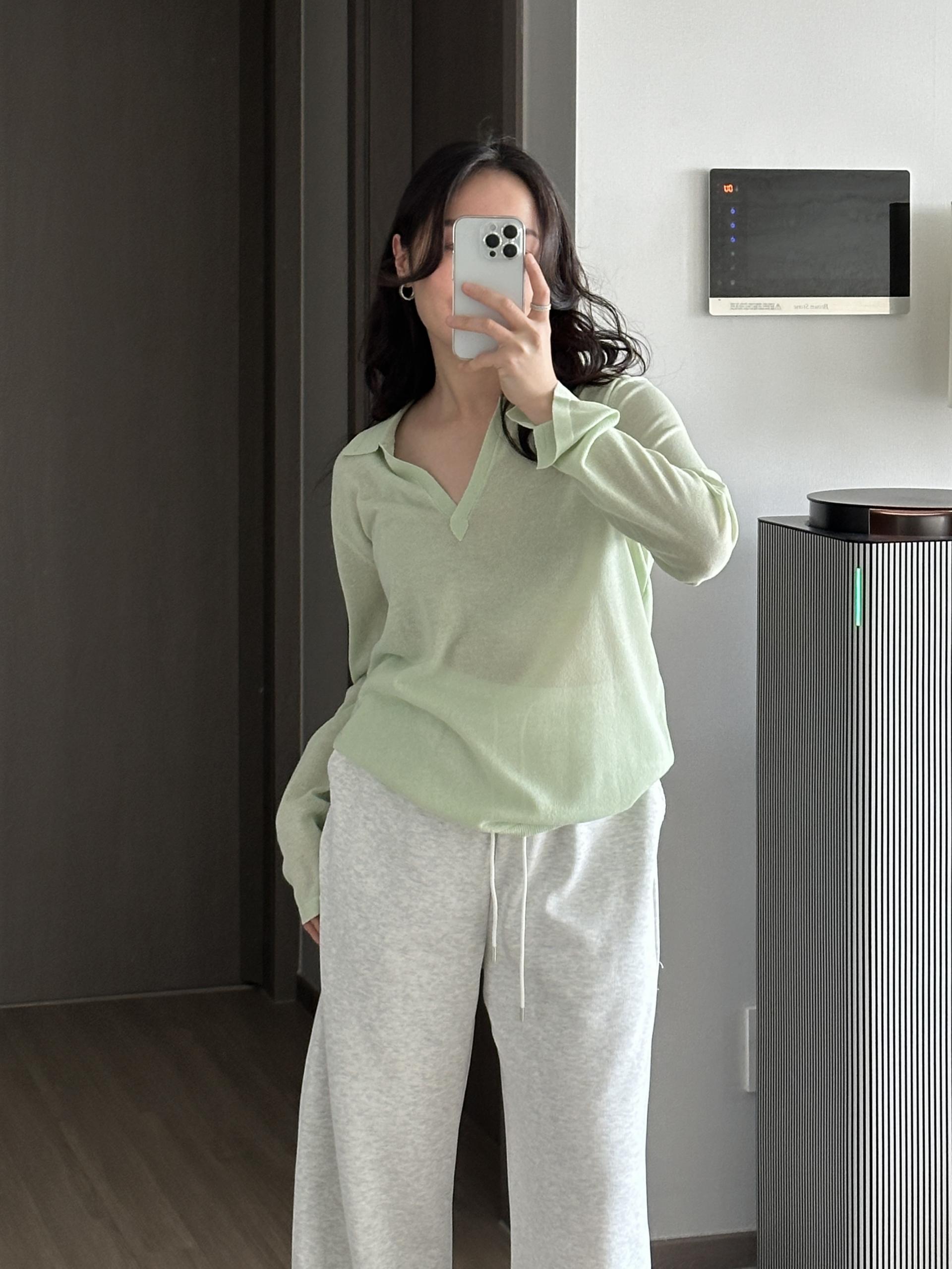 이안 린넨 카라 니트 | 5 COLOR