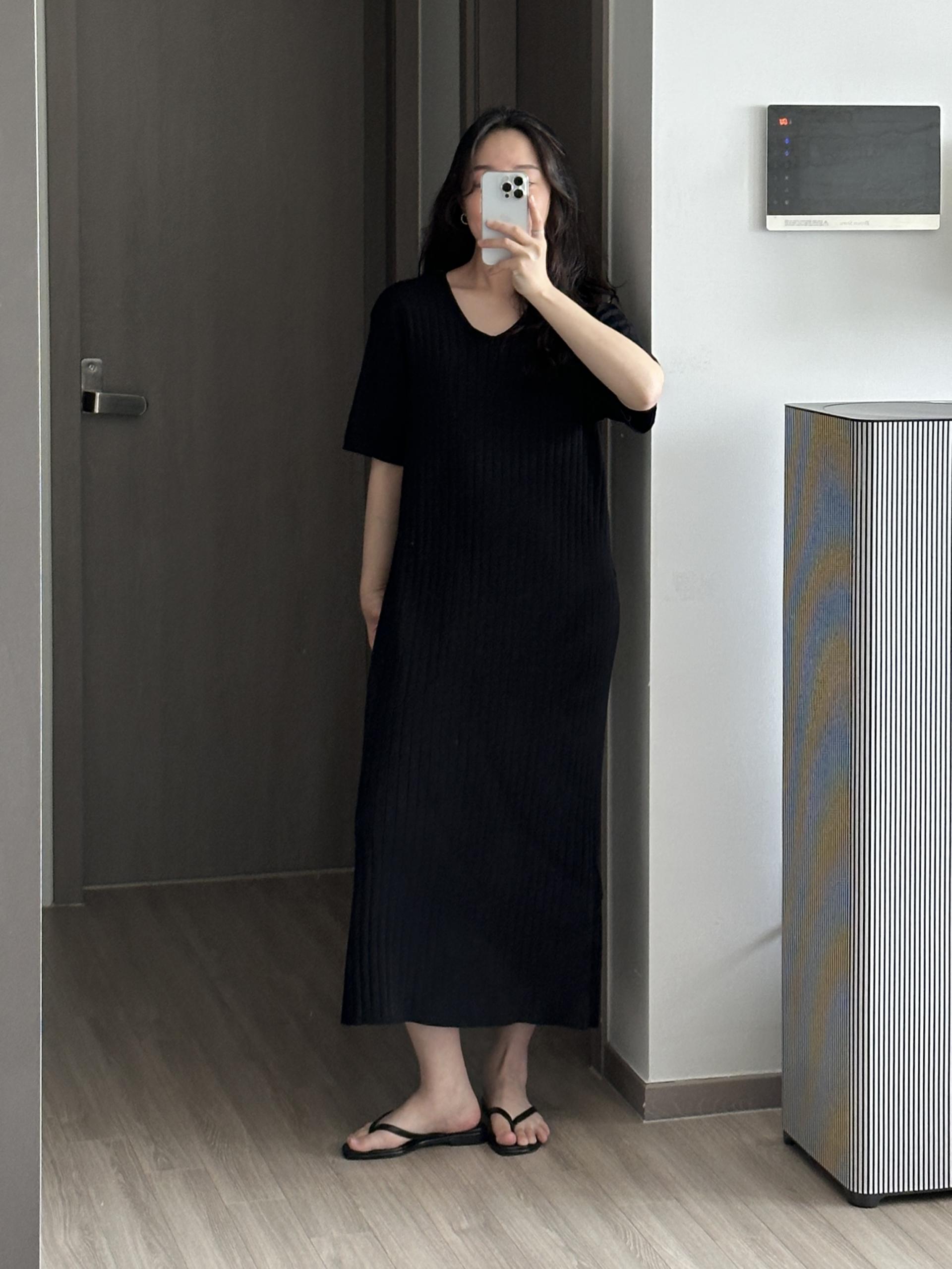 사운드 골지 원피스 | 2 COLOR